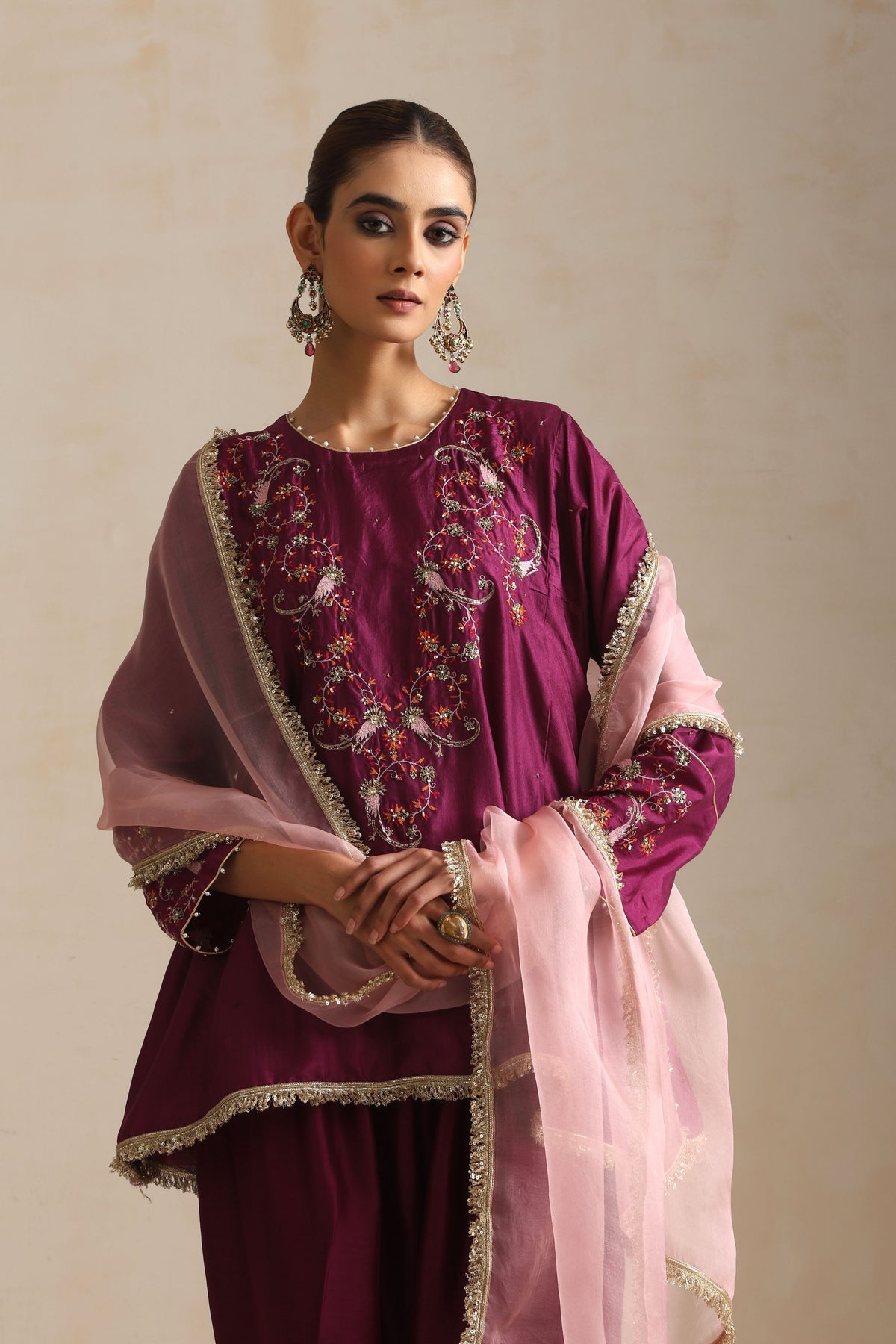 Aubergine Nyra Kurta Set