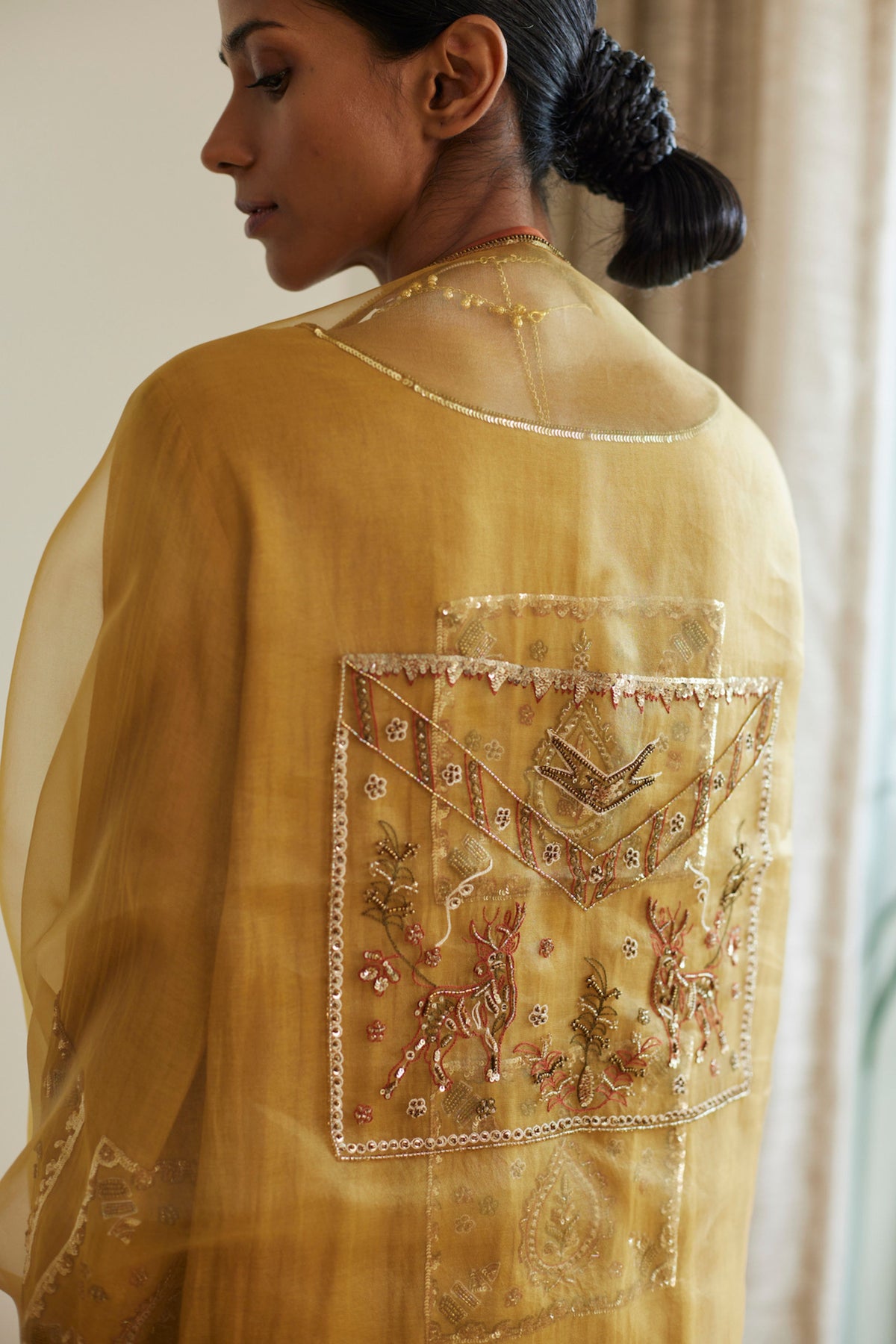 Yellow Akaari Dupatta