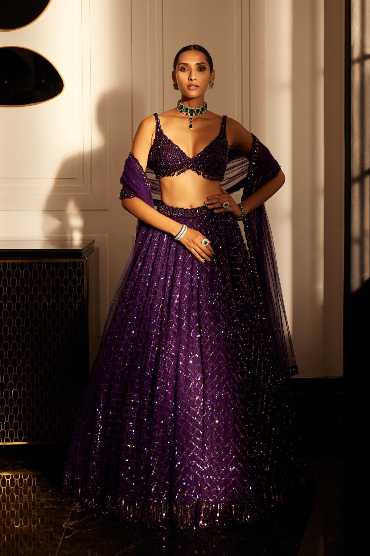 Royalty Purple Lehenga Set