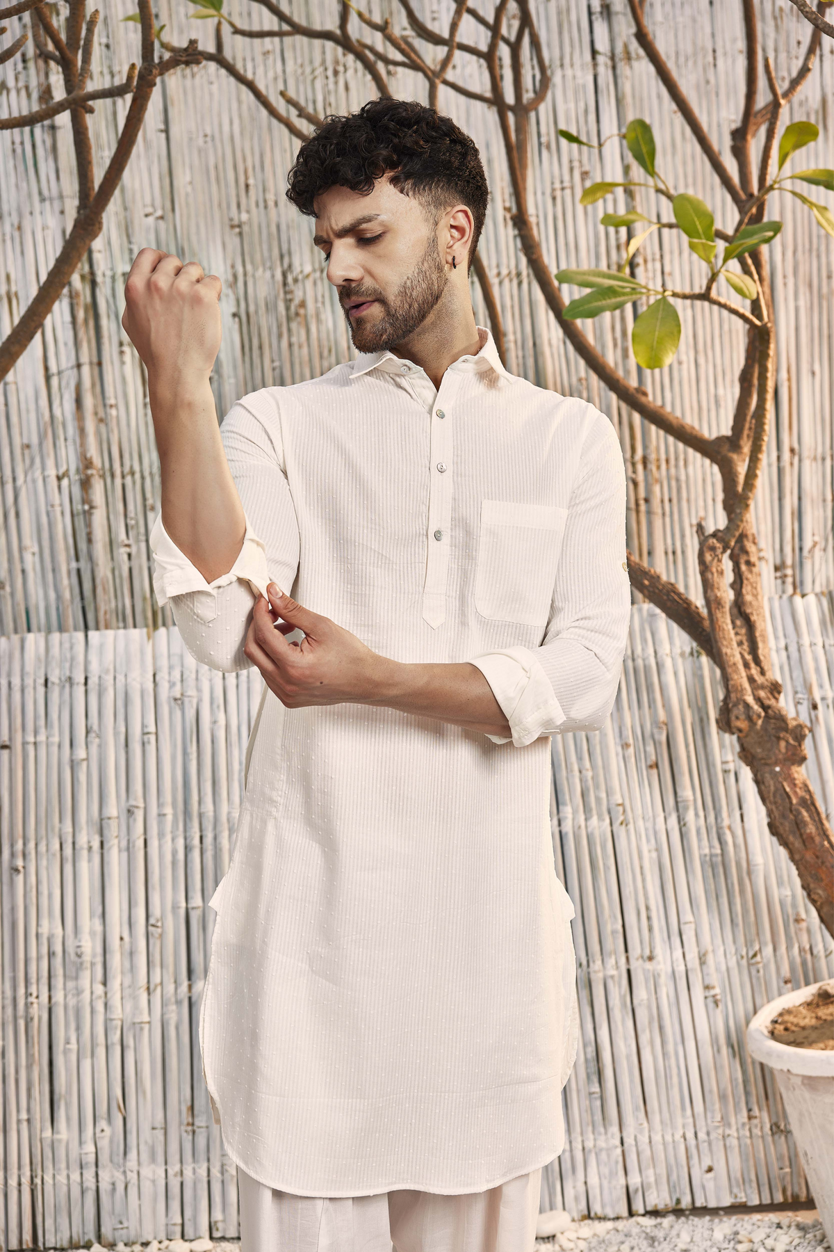 Cotton Pathani Kurta Set