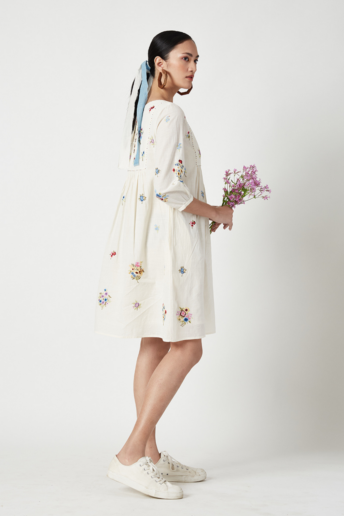 Monet Embroidered Dress