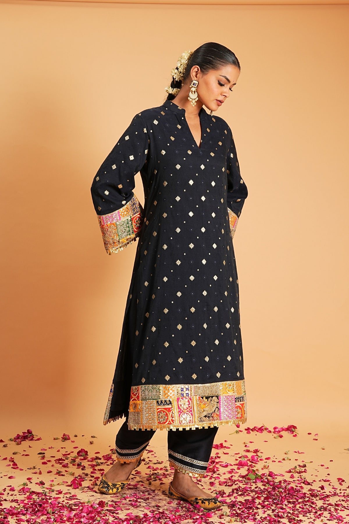 Navy Kurta Set