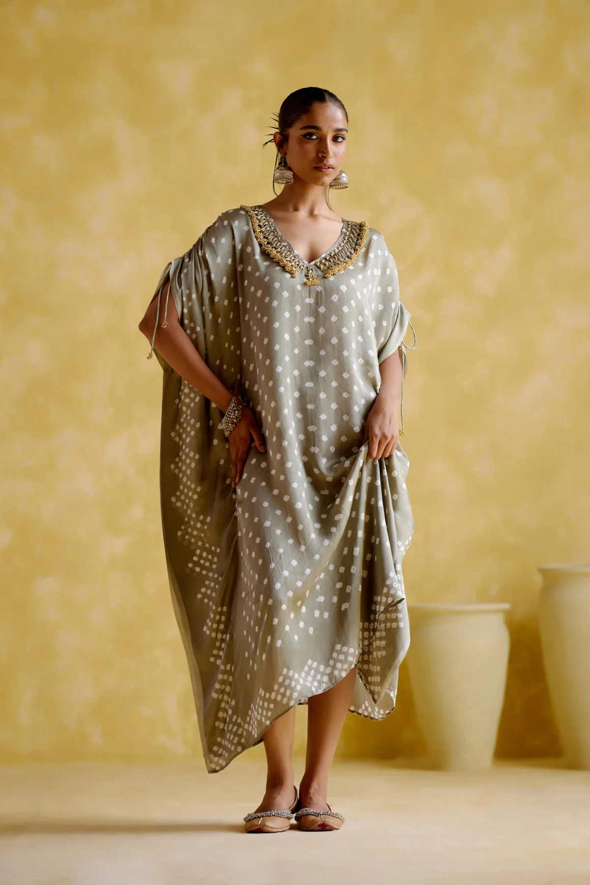 Dakshayani Grey Kaftan