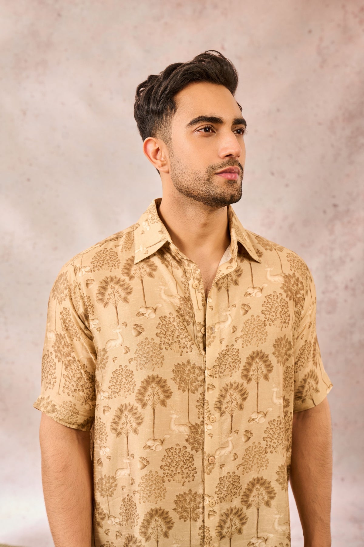 Beige Midnight Maze Shirt