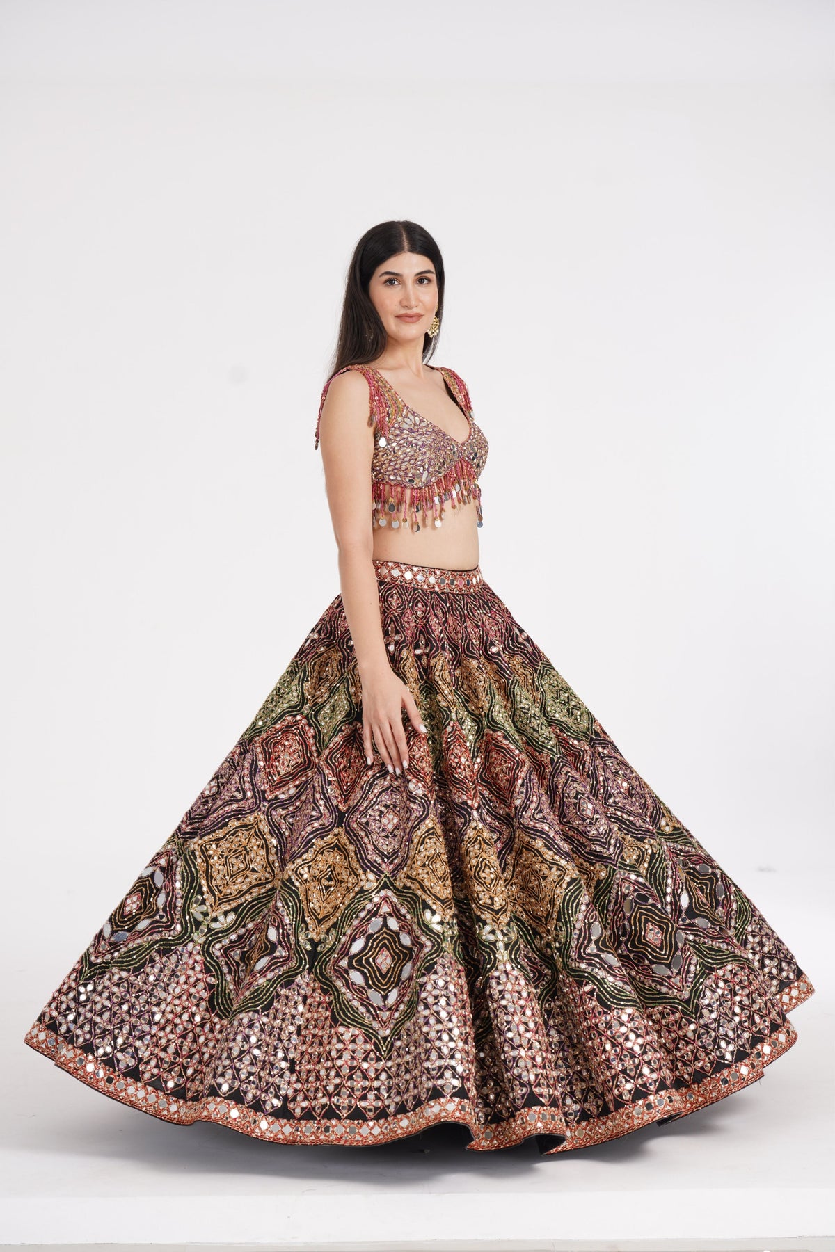 Multicolor Lehenga Set