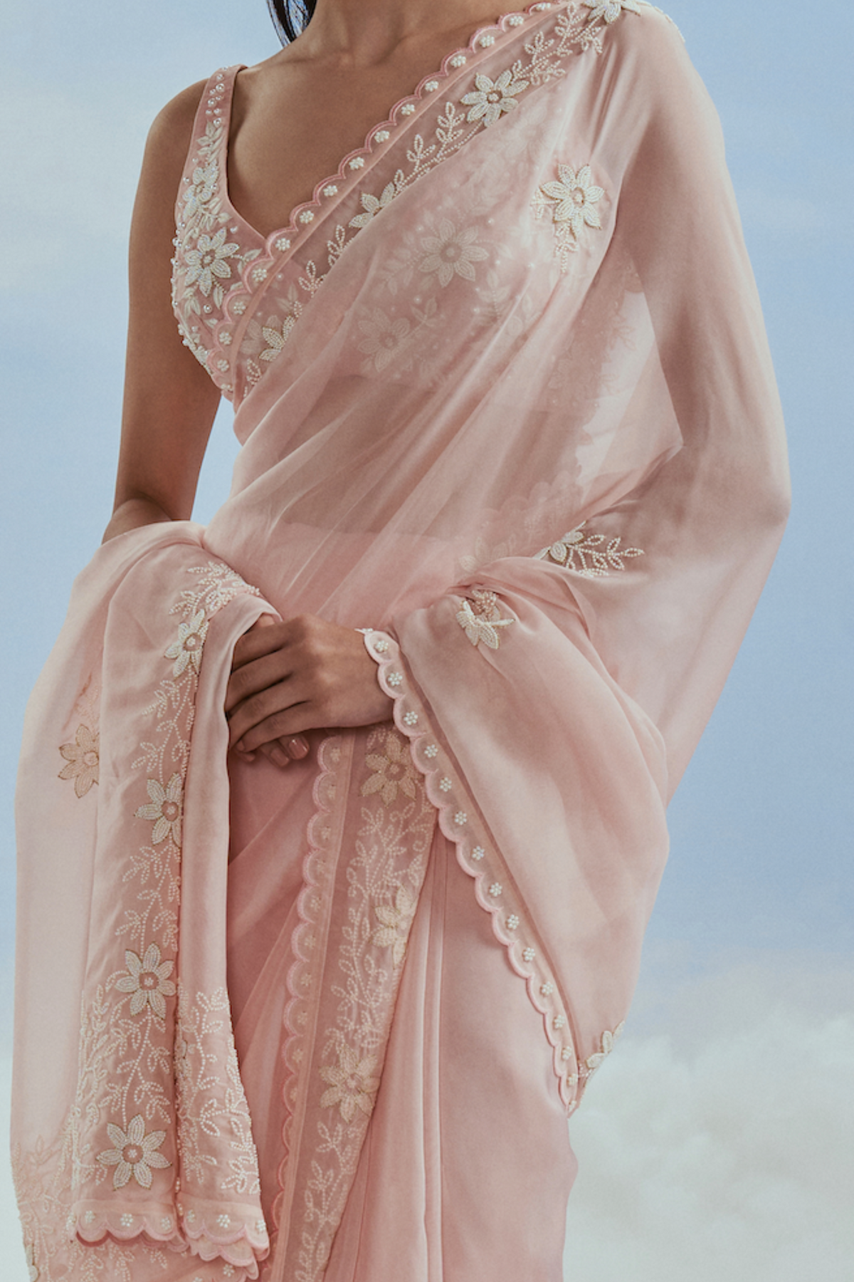 Blush Babylon Saree Set