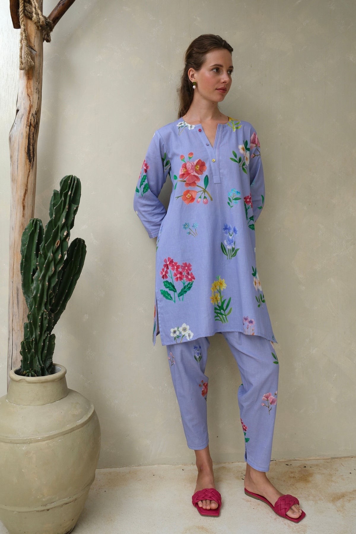 Amelia Periwinkle Short Kurta Set