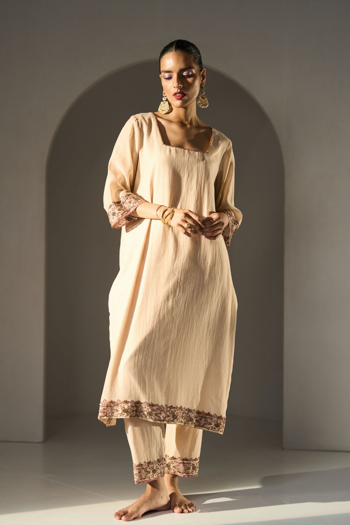 Cream Pavit Kurta