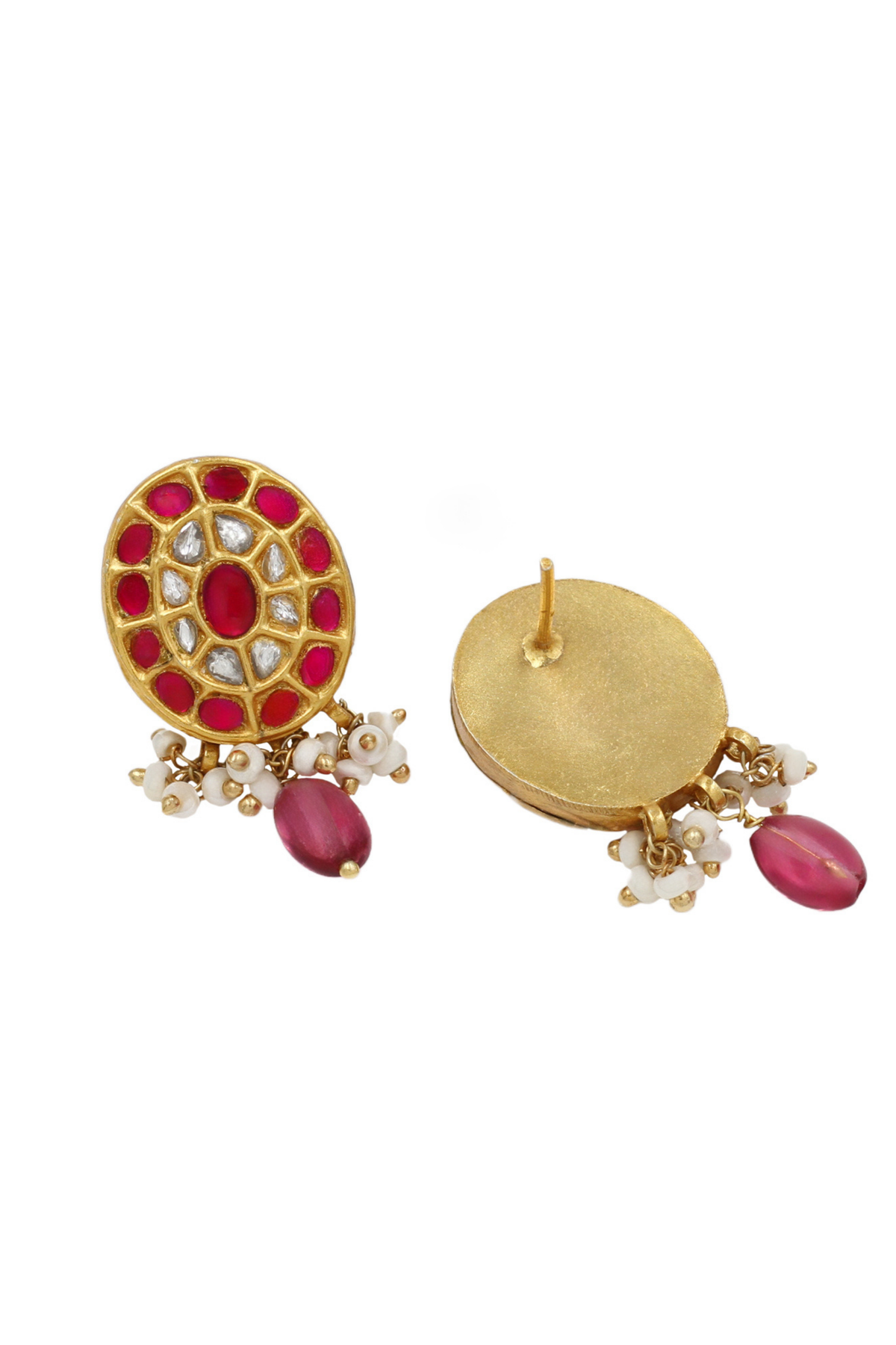 Timeless Elegance Kundan Earrings.