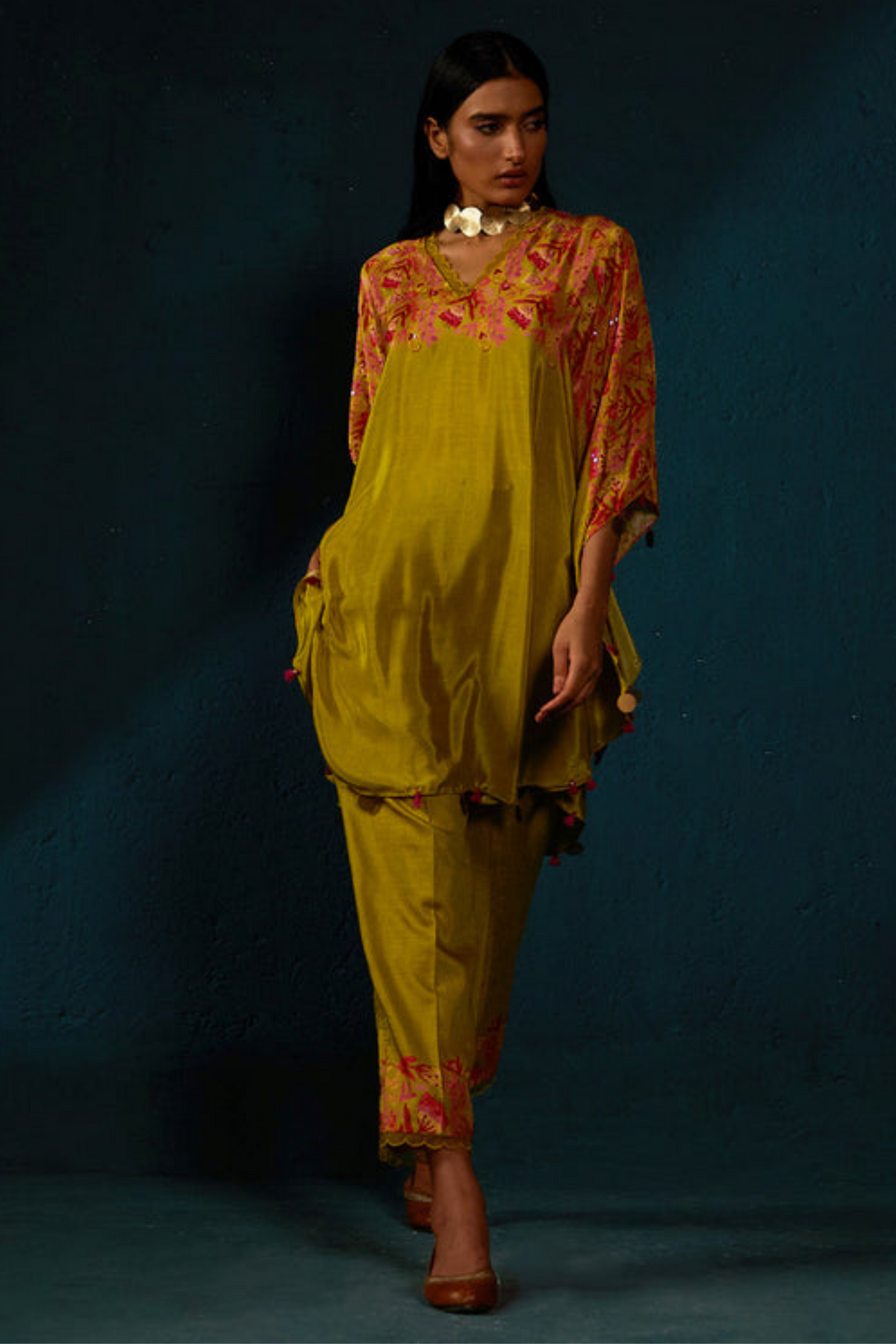 Flowly Printed Kurta Set