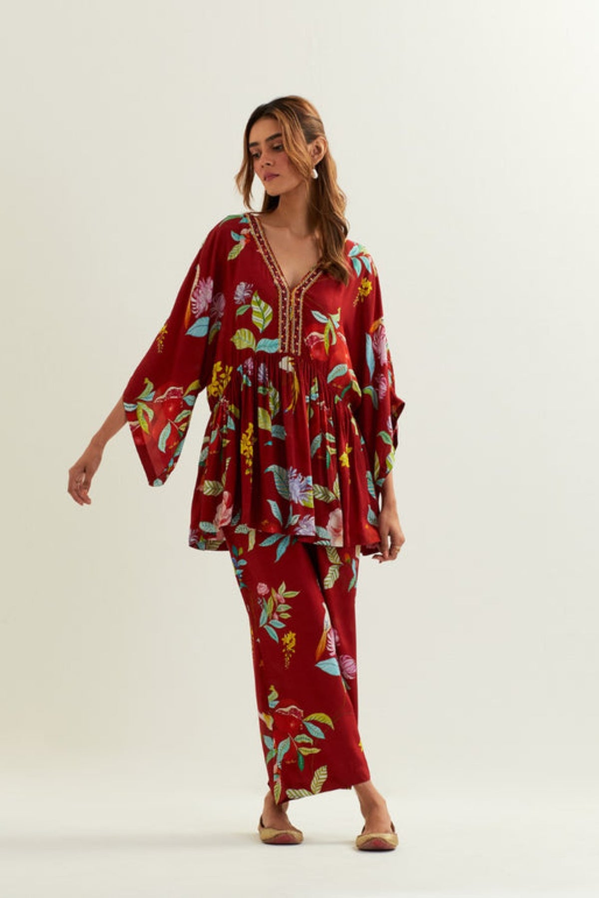 Maia Short Kaftan Top and Bottom