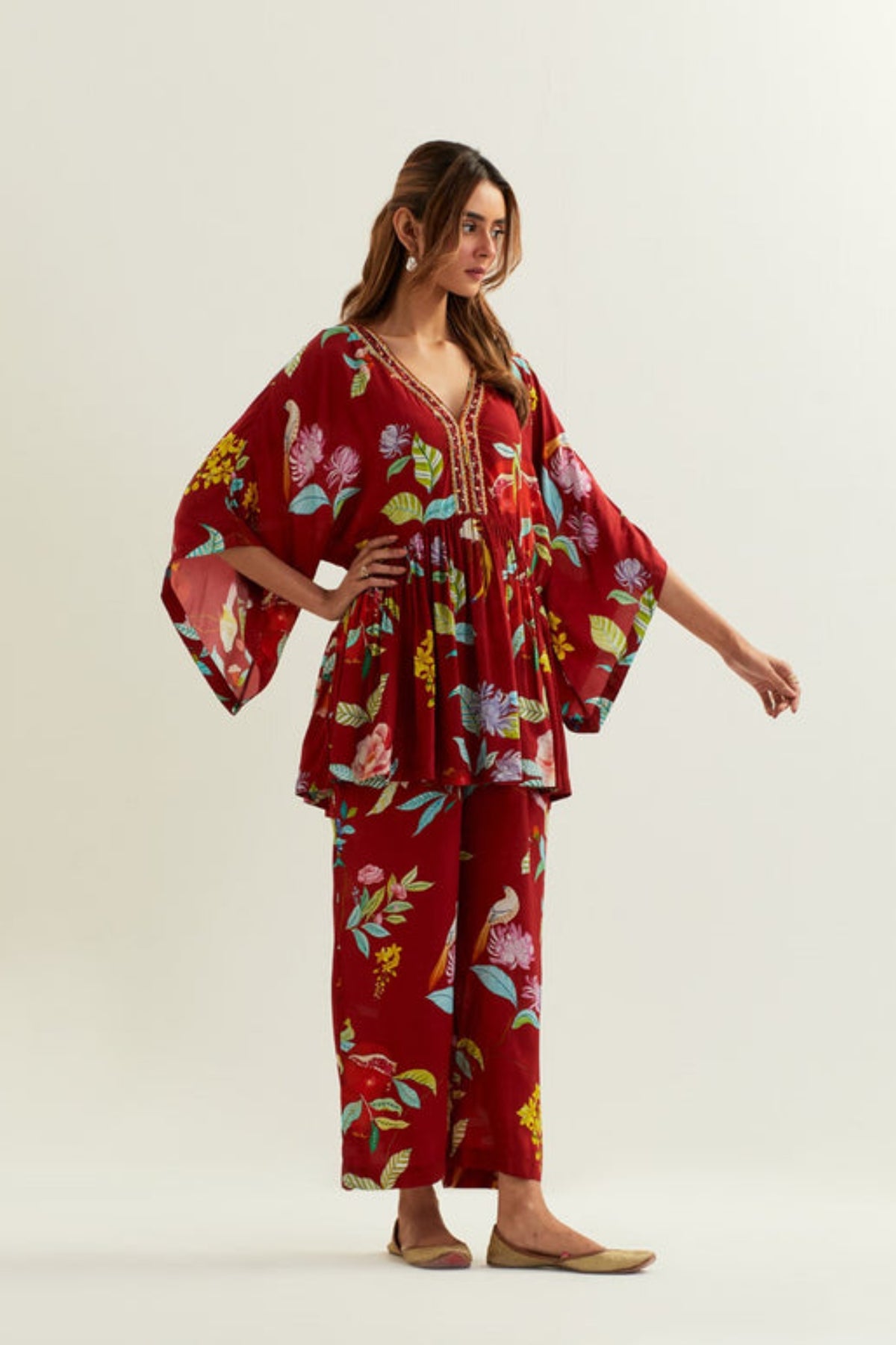 Maia Short Kaftan Top and Bottom