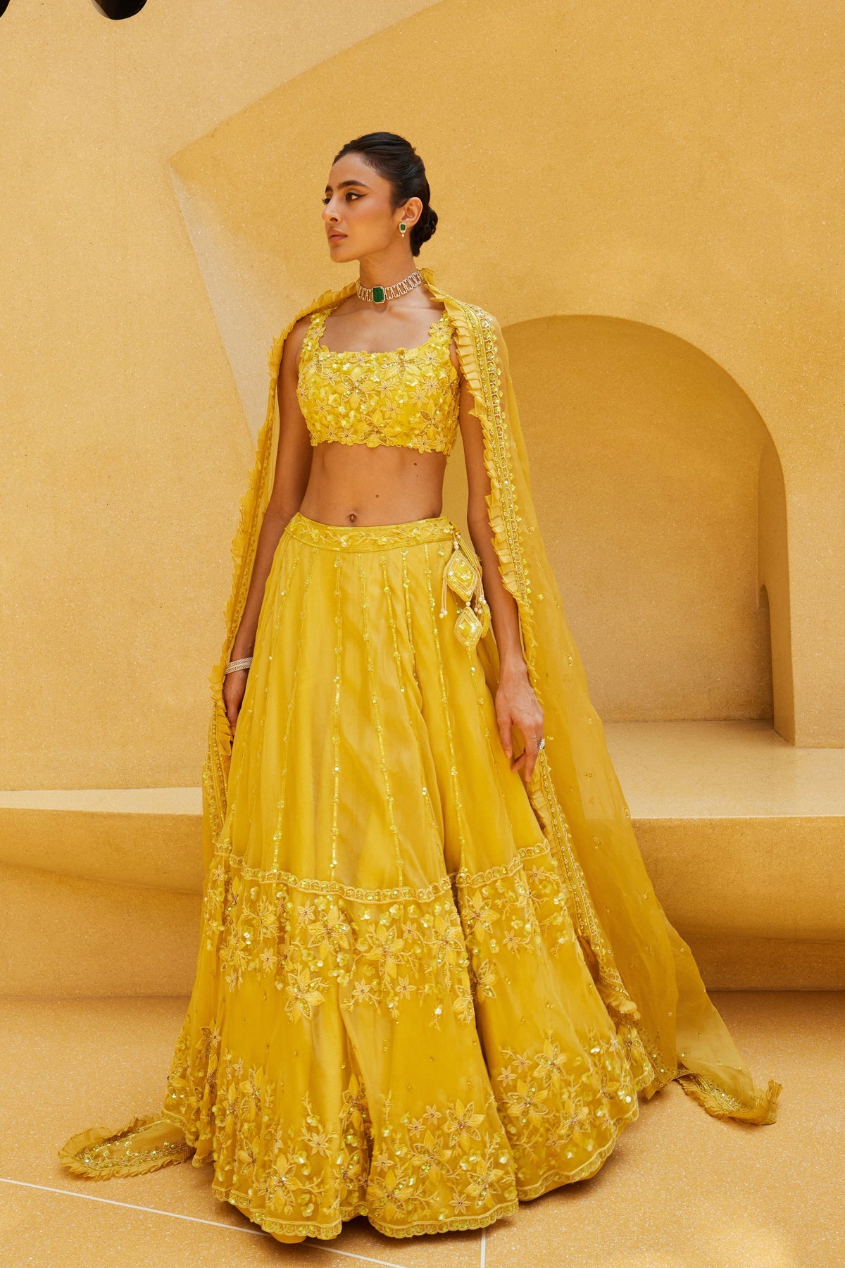 Yellow Lehenga Set