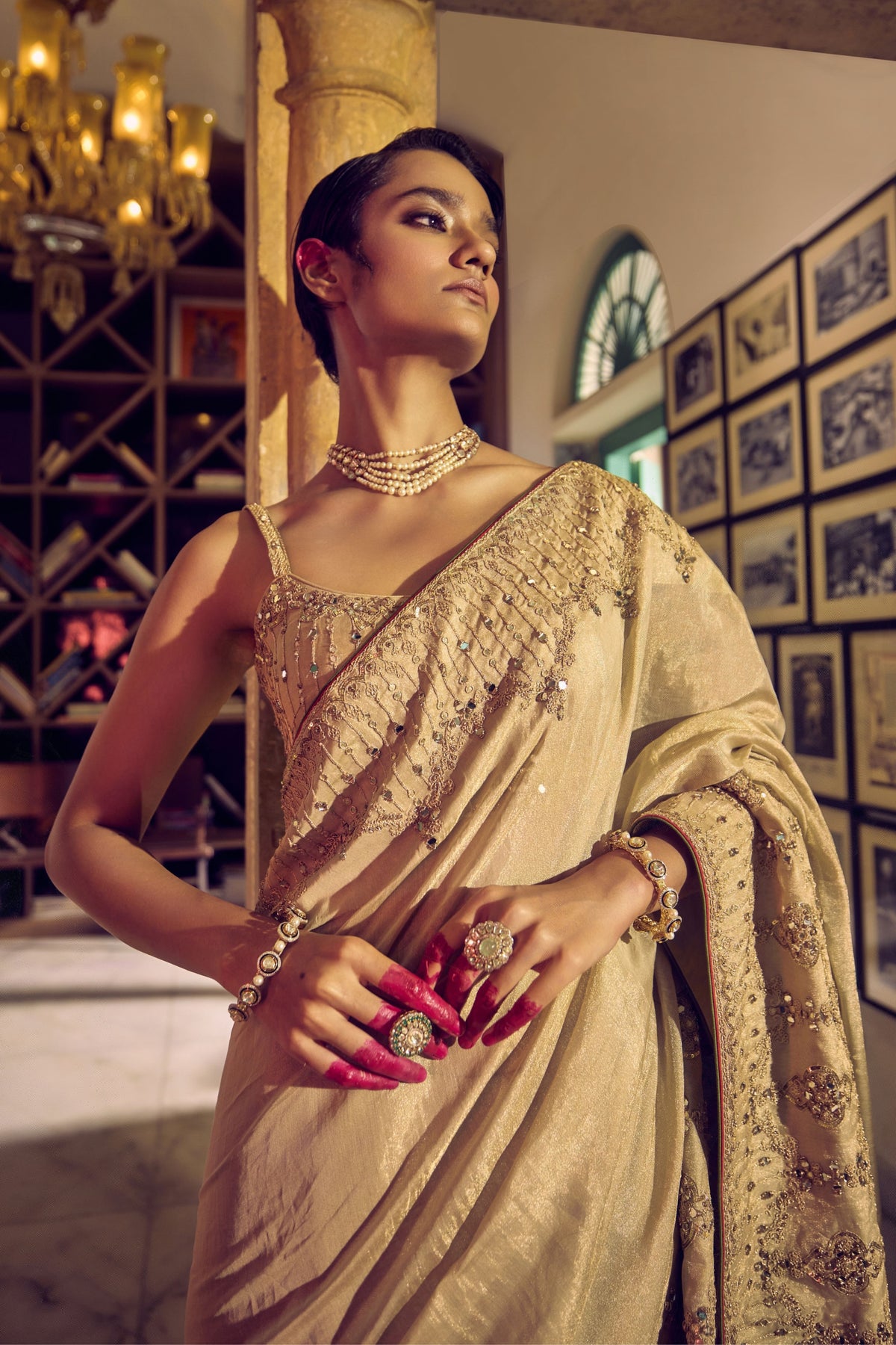 Classic Gold Tissue Saree