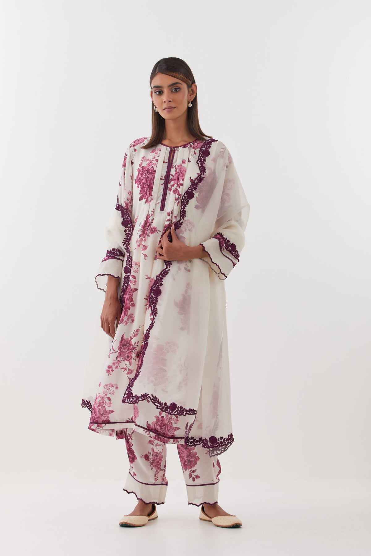 Nishat Ivory Kurta Set