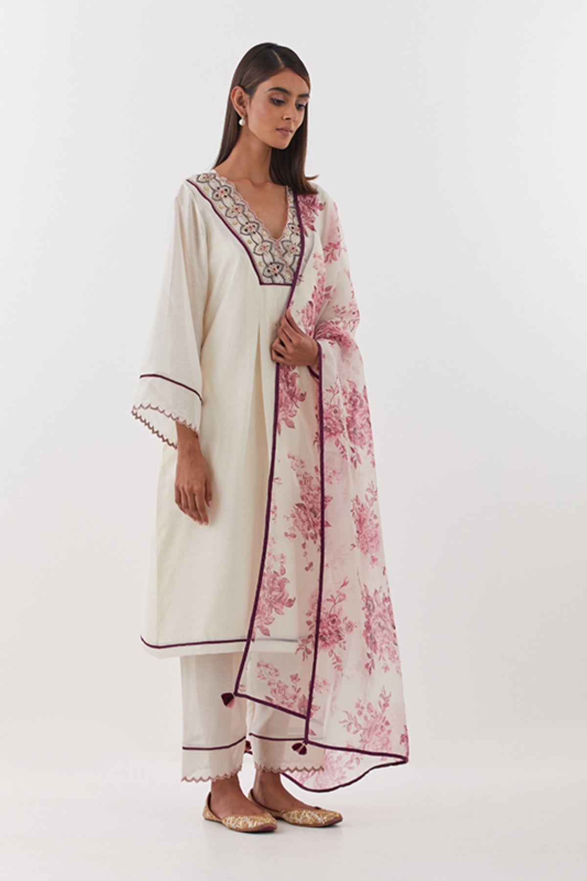 Abha Ivory Kurta Set