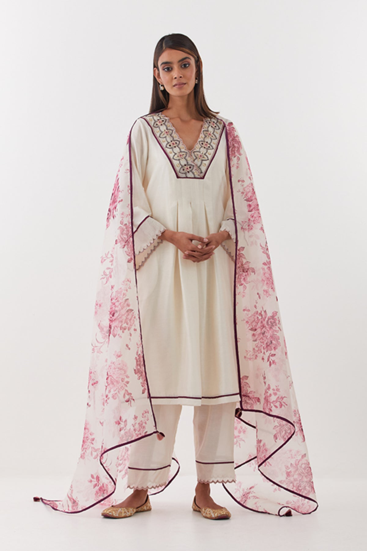 Abha Ivory Kurta Set