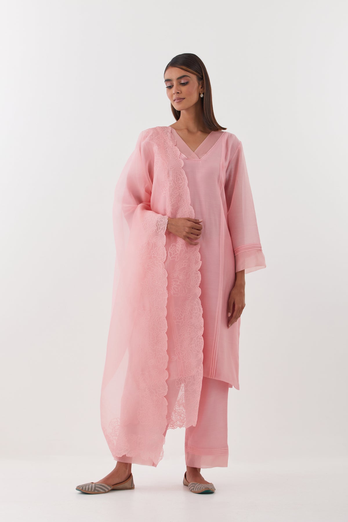 Gulshan Old Rose Kurta Set