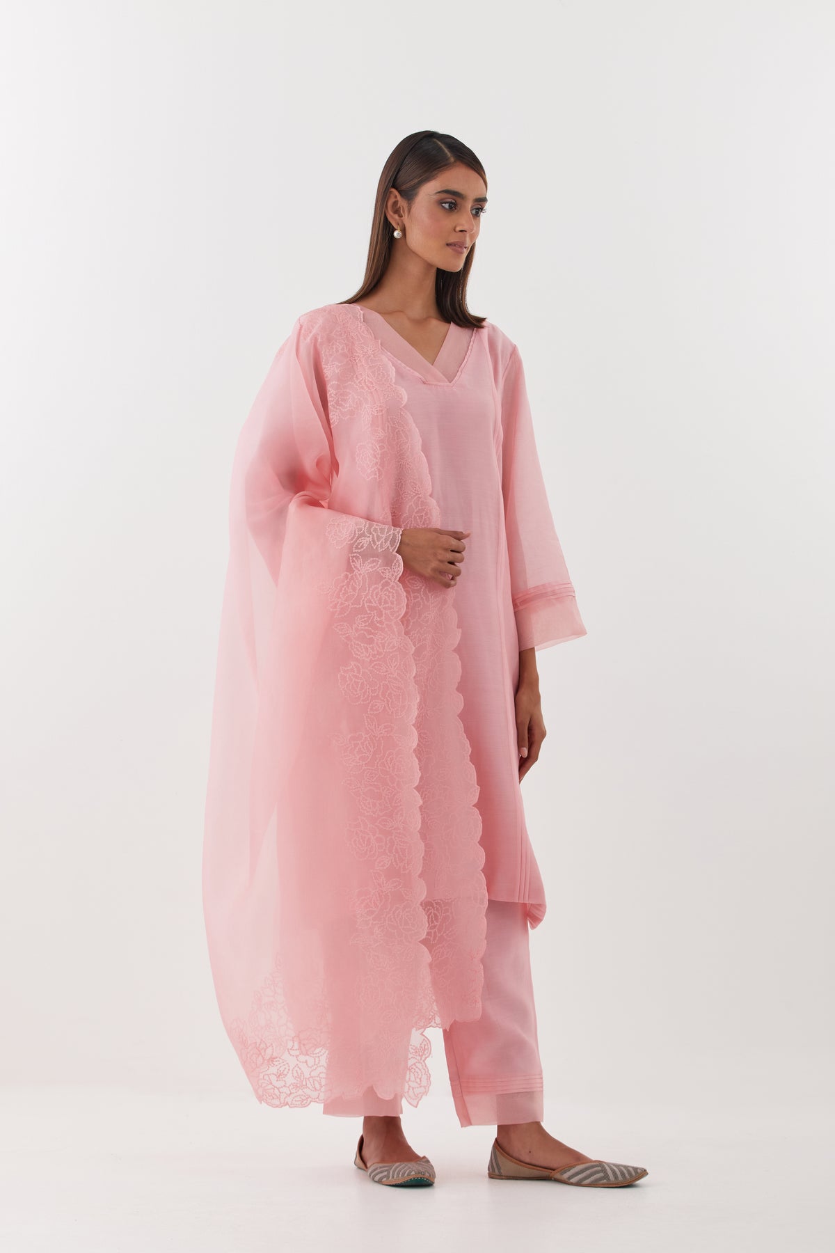 Gulshan Old Rose Kurta Set