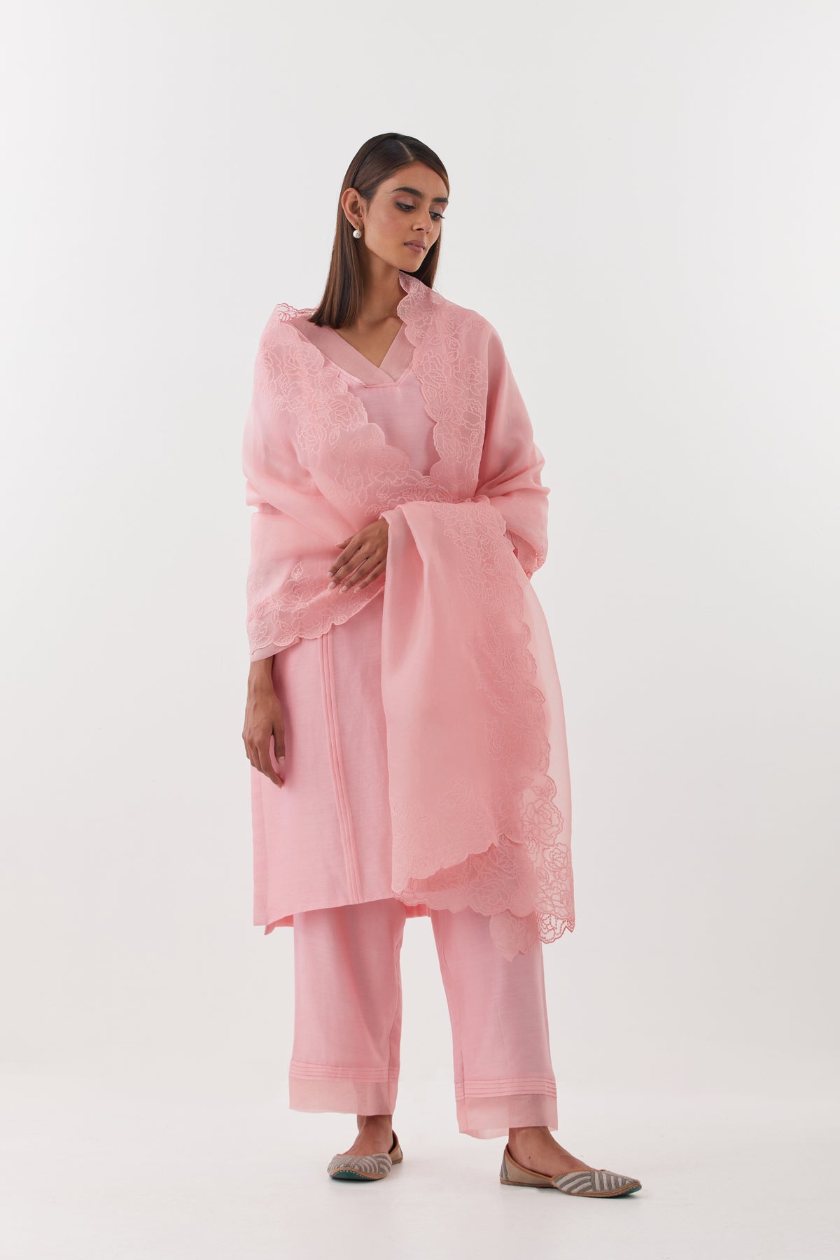 Gulshan Old Rose Kurta Set