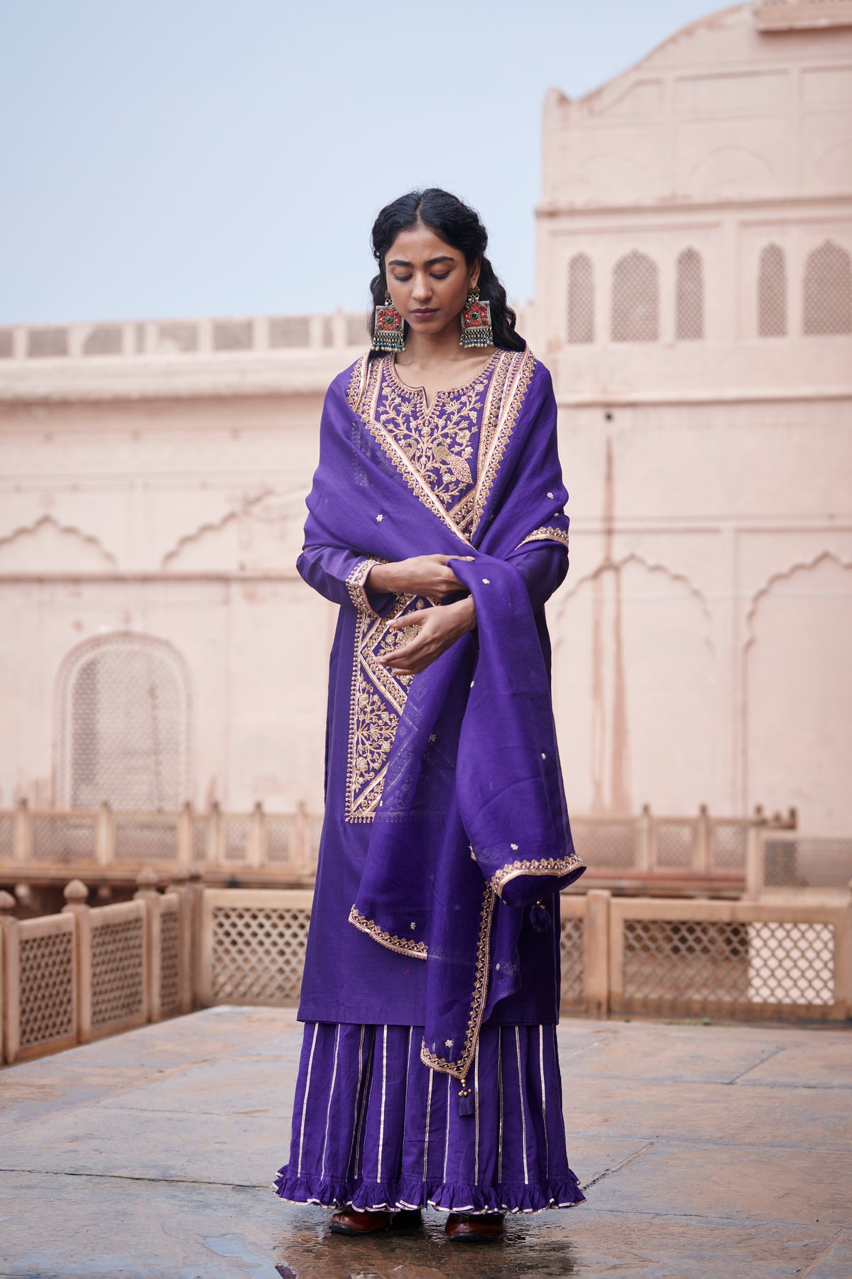 Peacock Signature Sharara Set