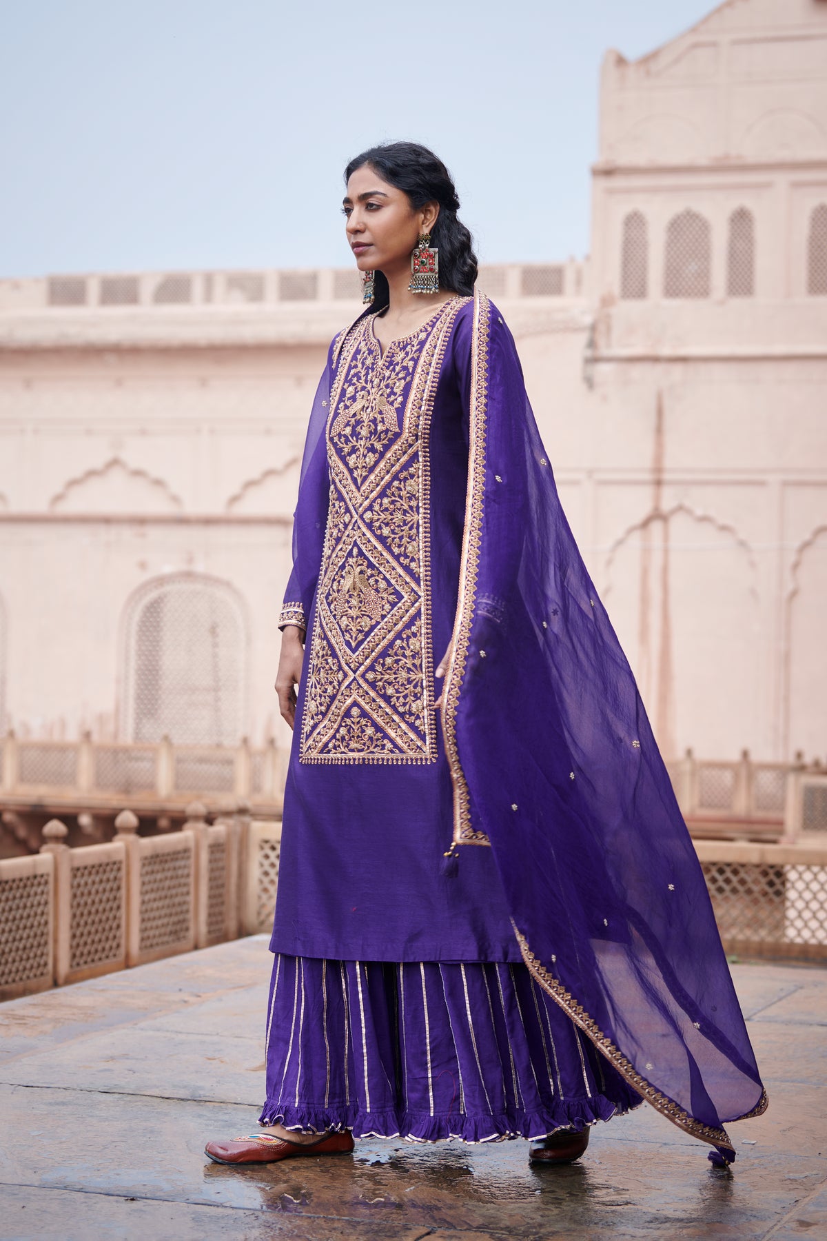 Peacock Signature Sharara Set