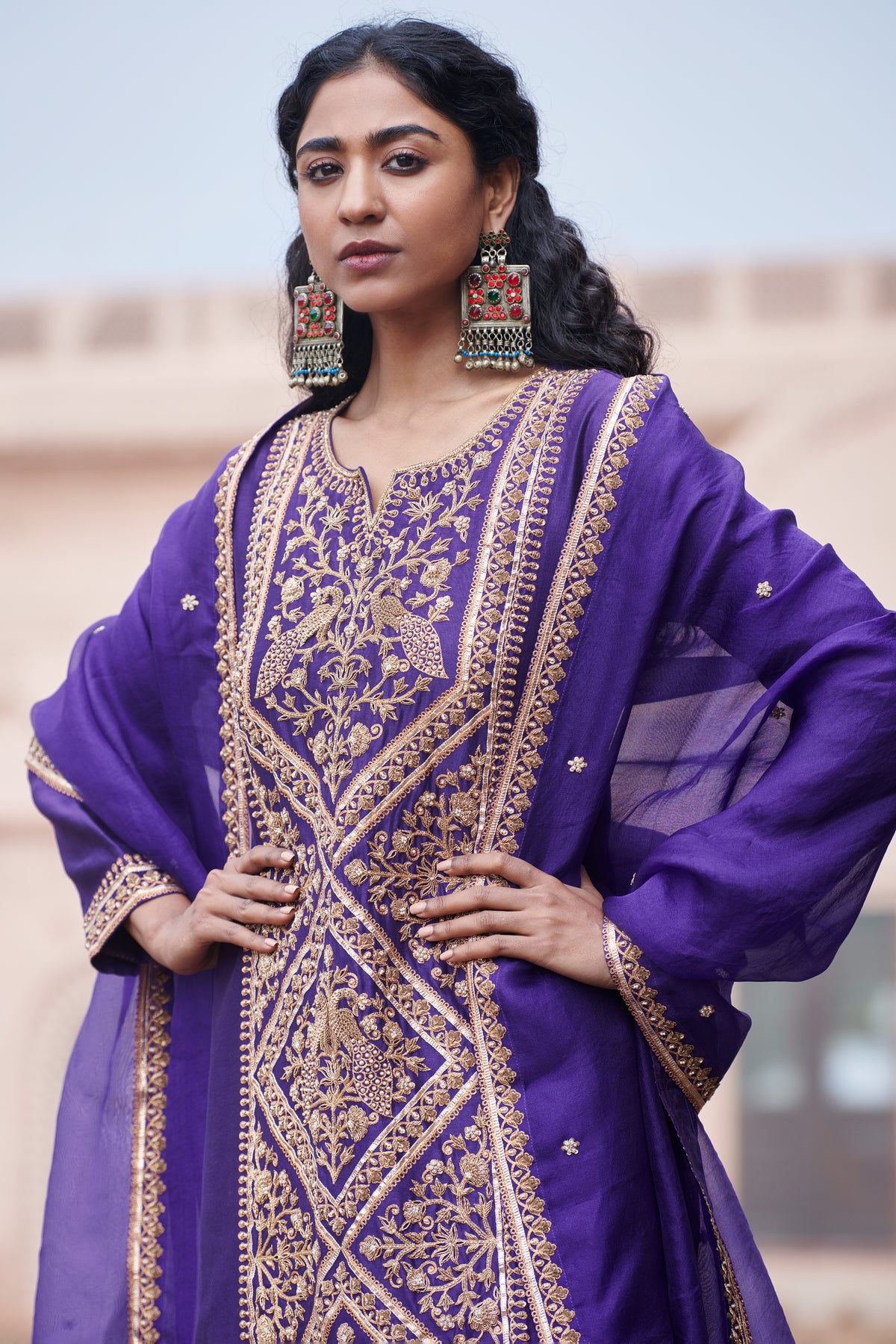 Peacock Signature Sharara Set