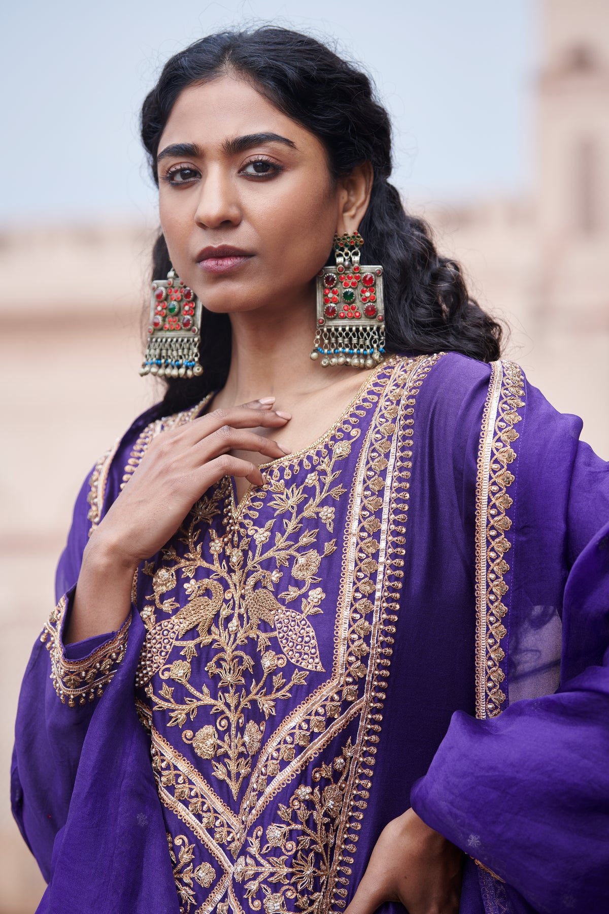 Peacock Signature Sharara Set