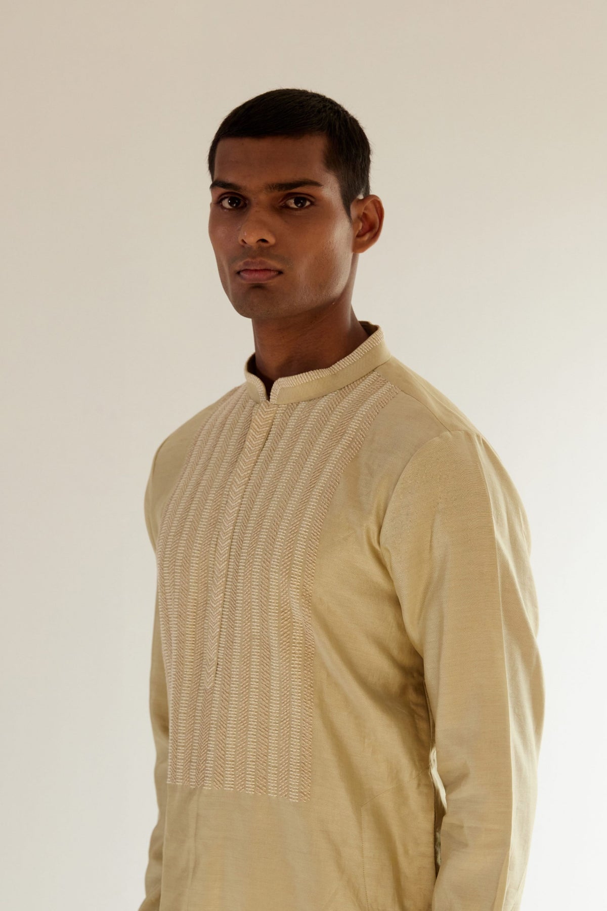 Linear Yoke Kurta Set