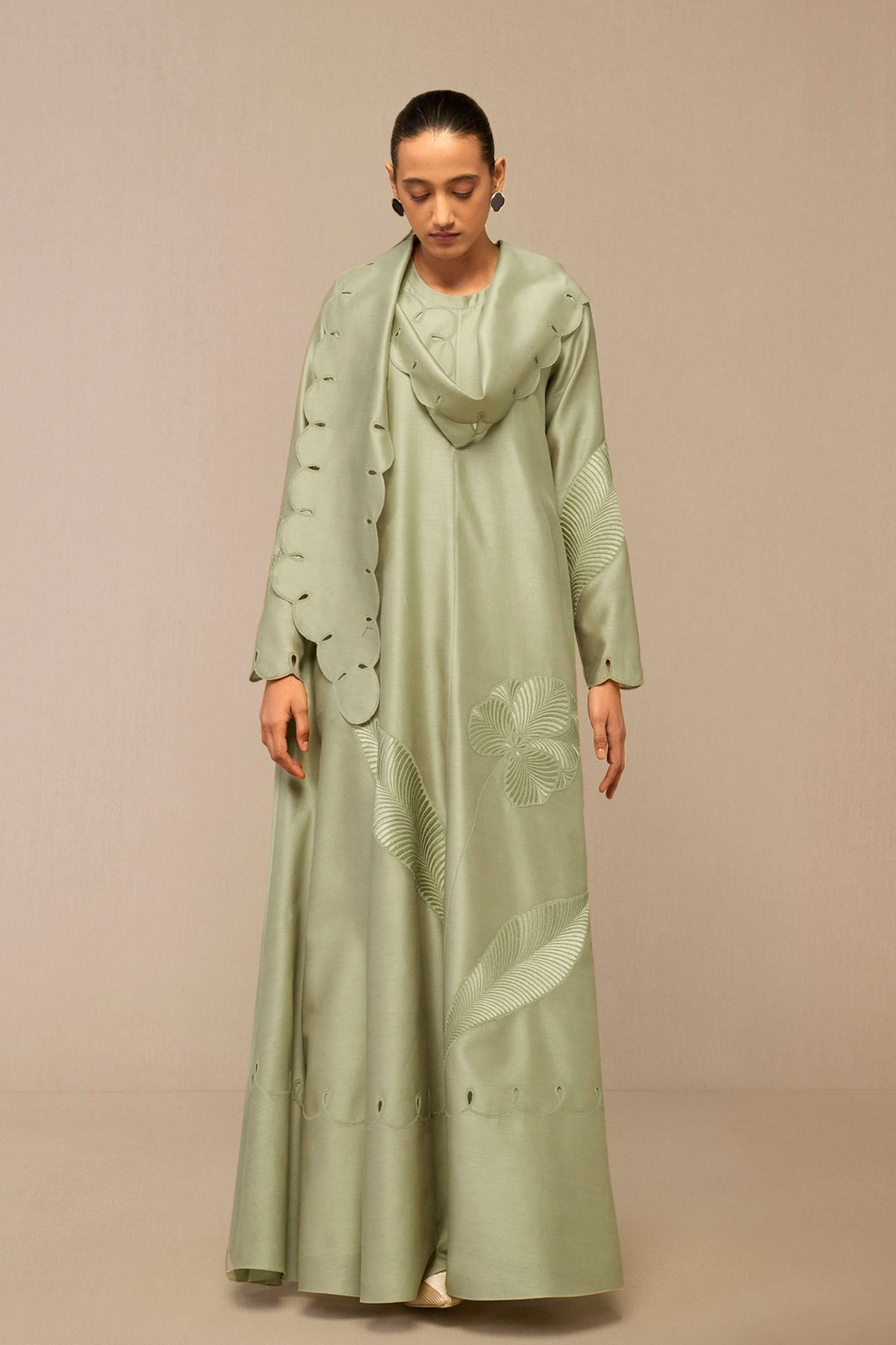 Pista Green Zainat Dress