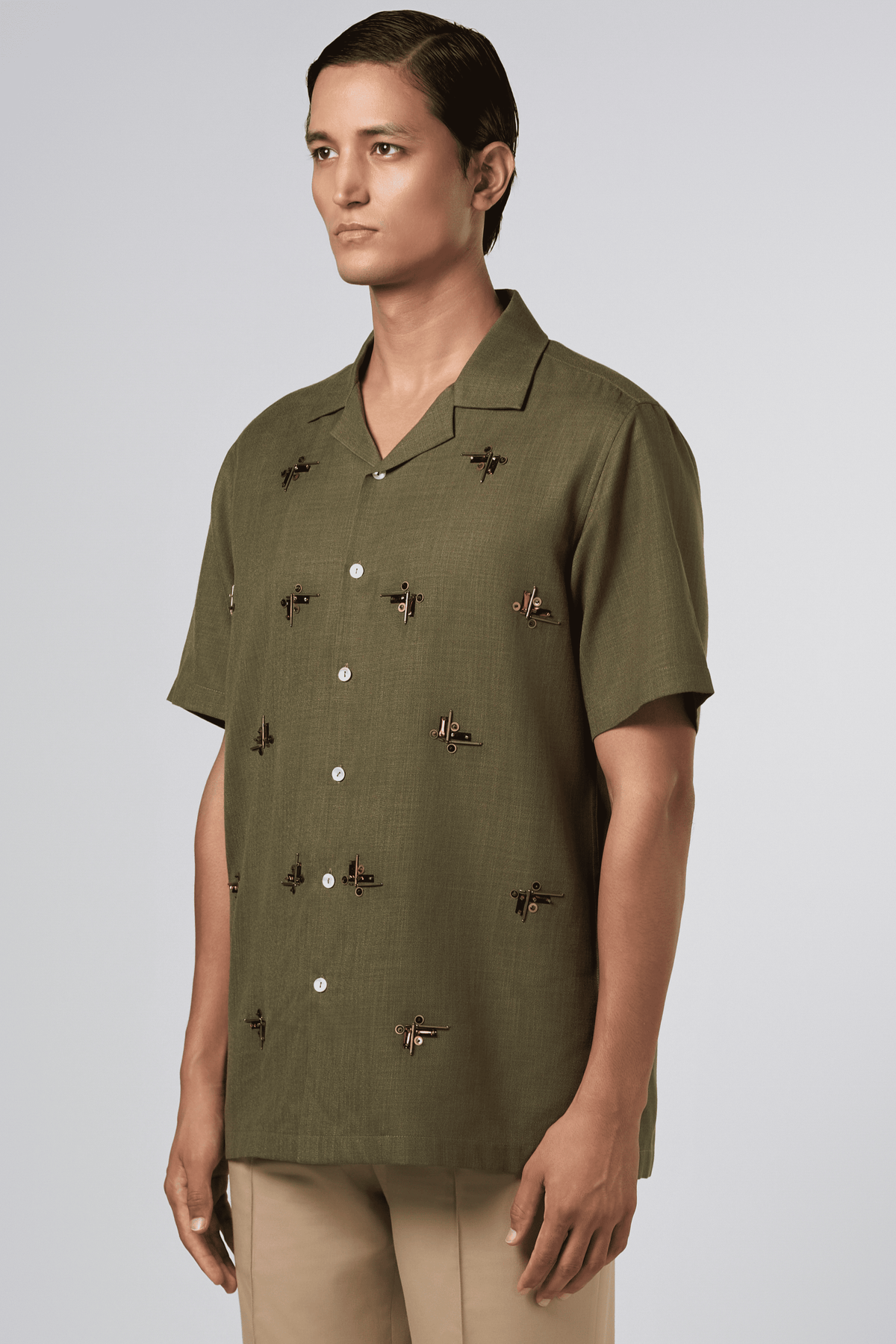 Beam Embroidered Resort Shirt