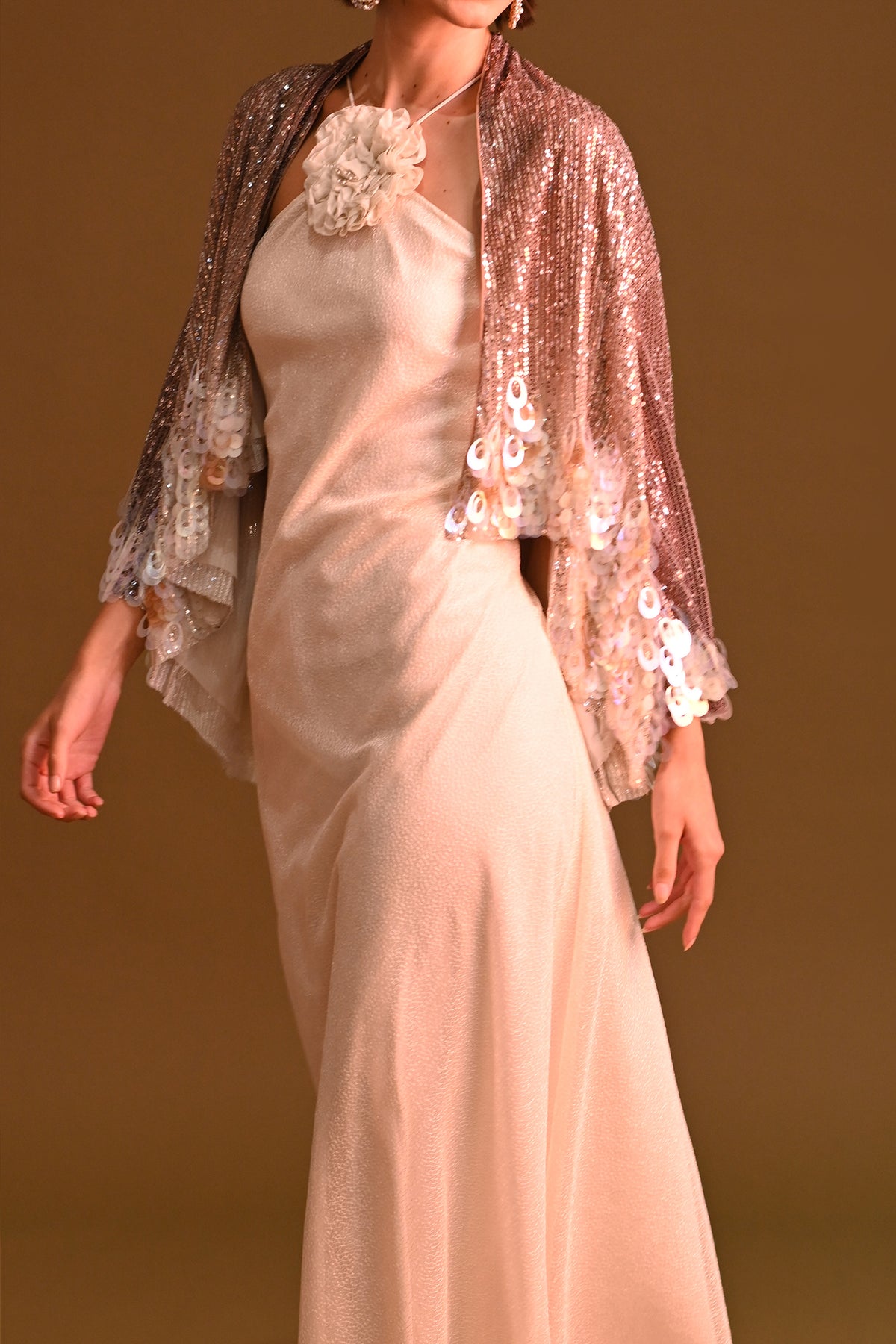Ivory Rosette Dress