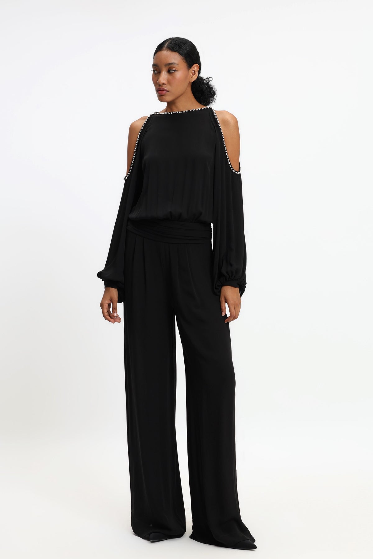 Cold Shoulder Jumpsuit