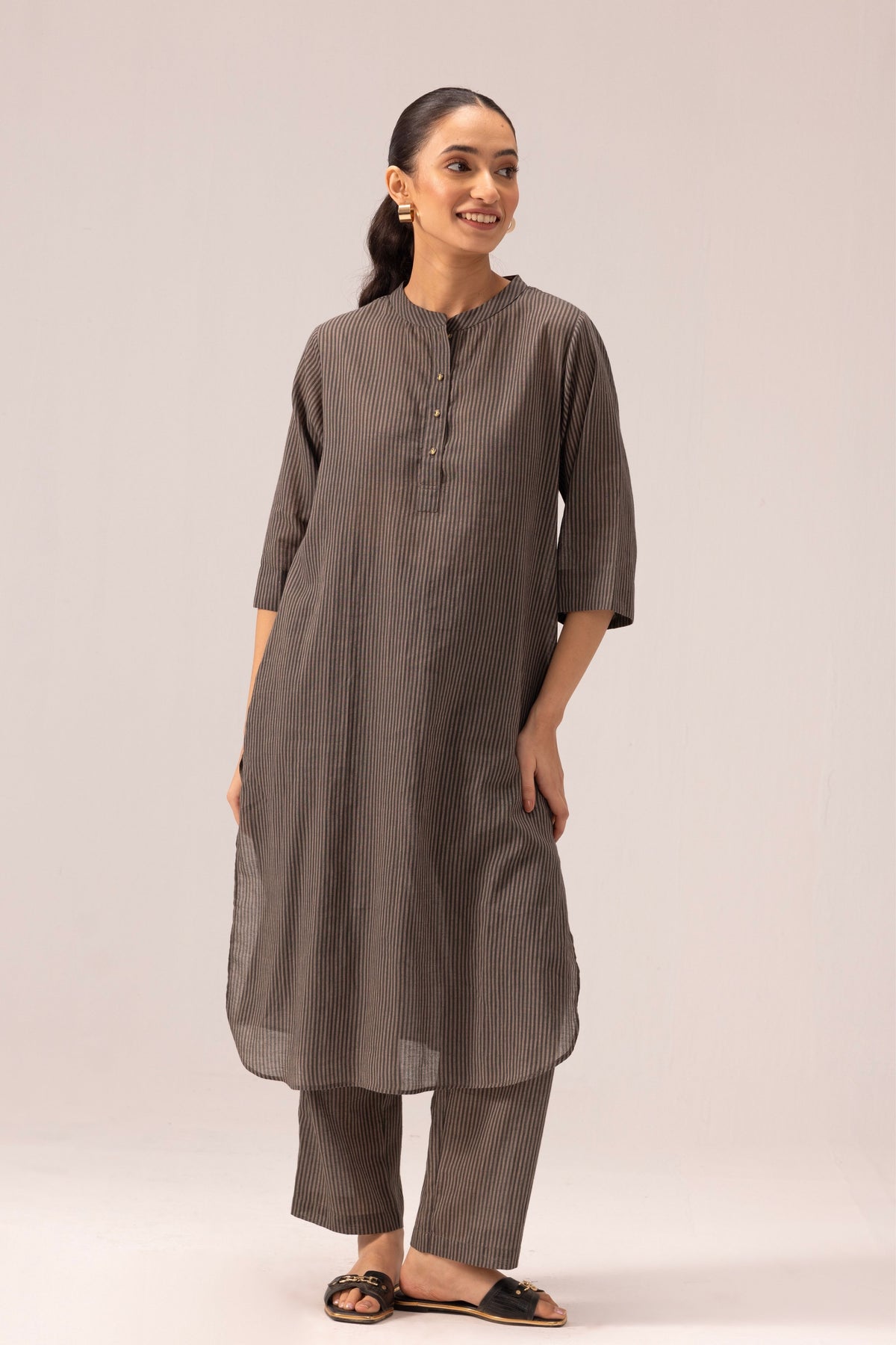 Simran Grey Kurta Set