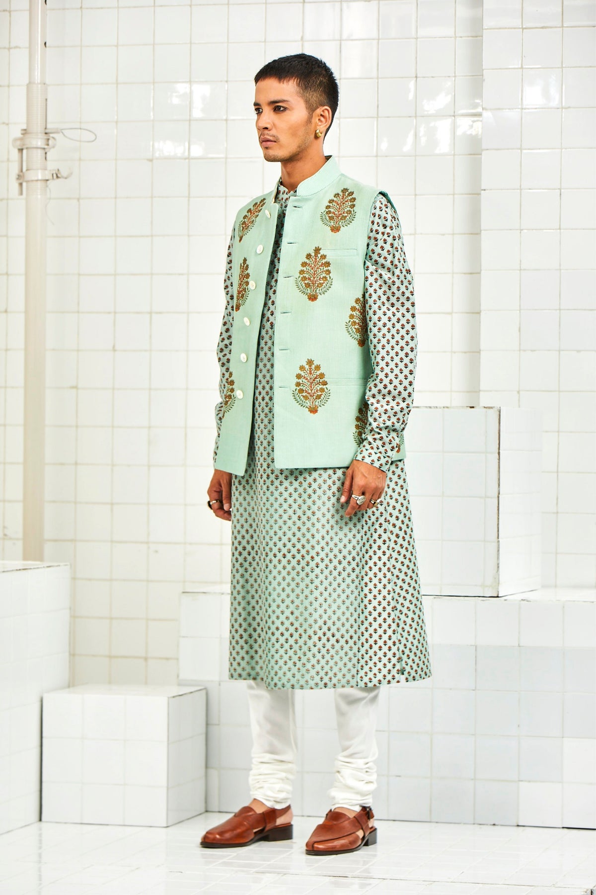 Bhoon Pintuck Nehru Jacket