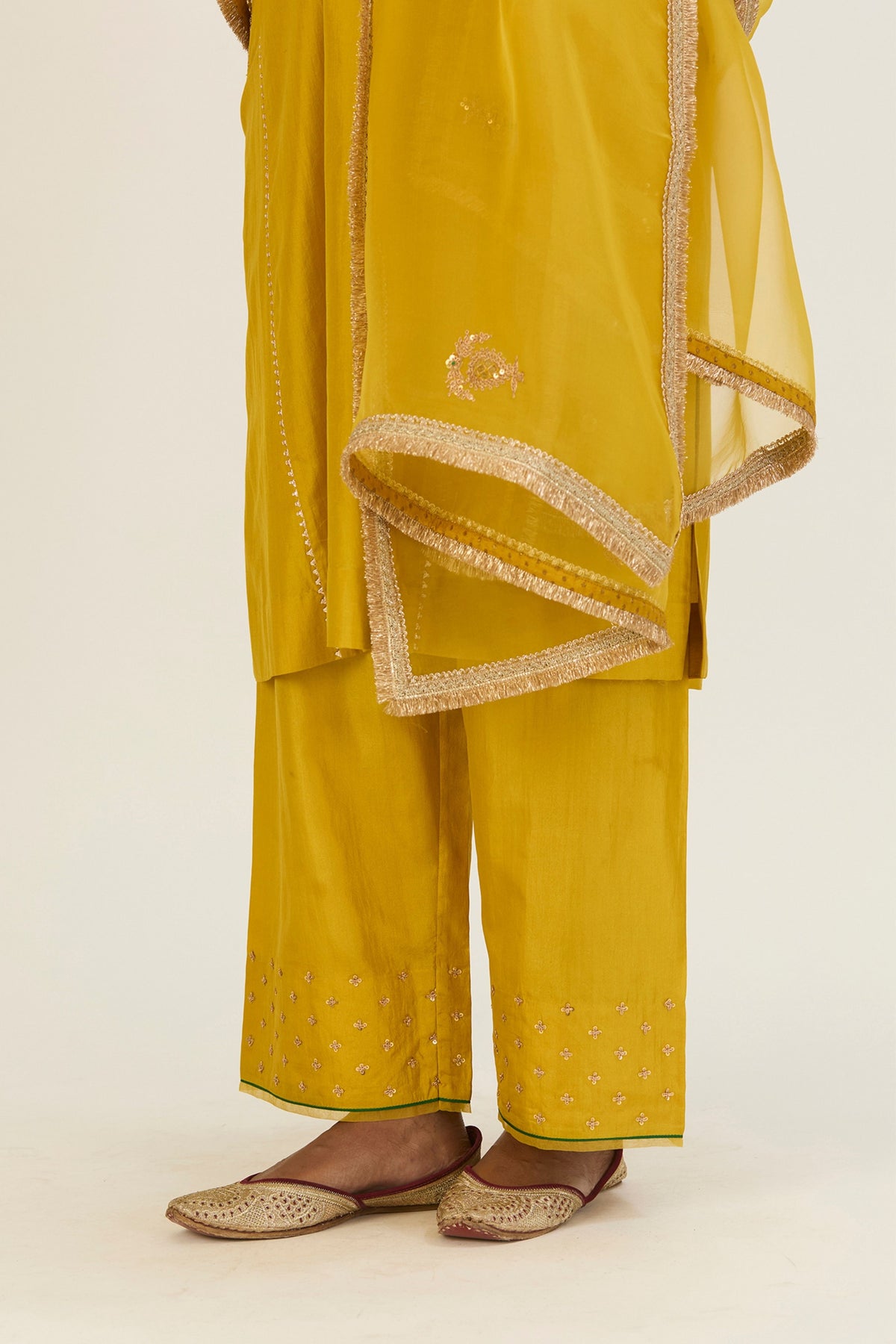 Krati Lime Green Kurta &amp; Pants