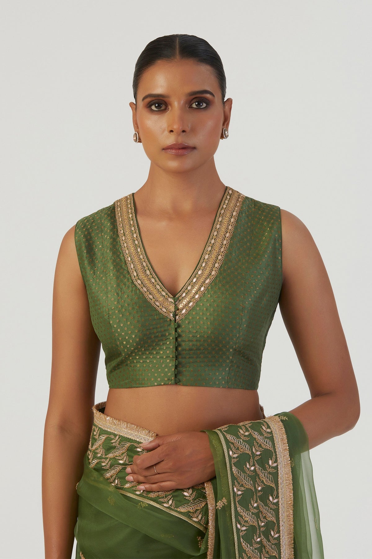 Parineeta Green Blouse