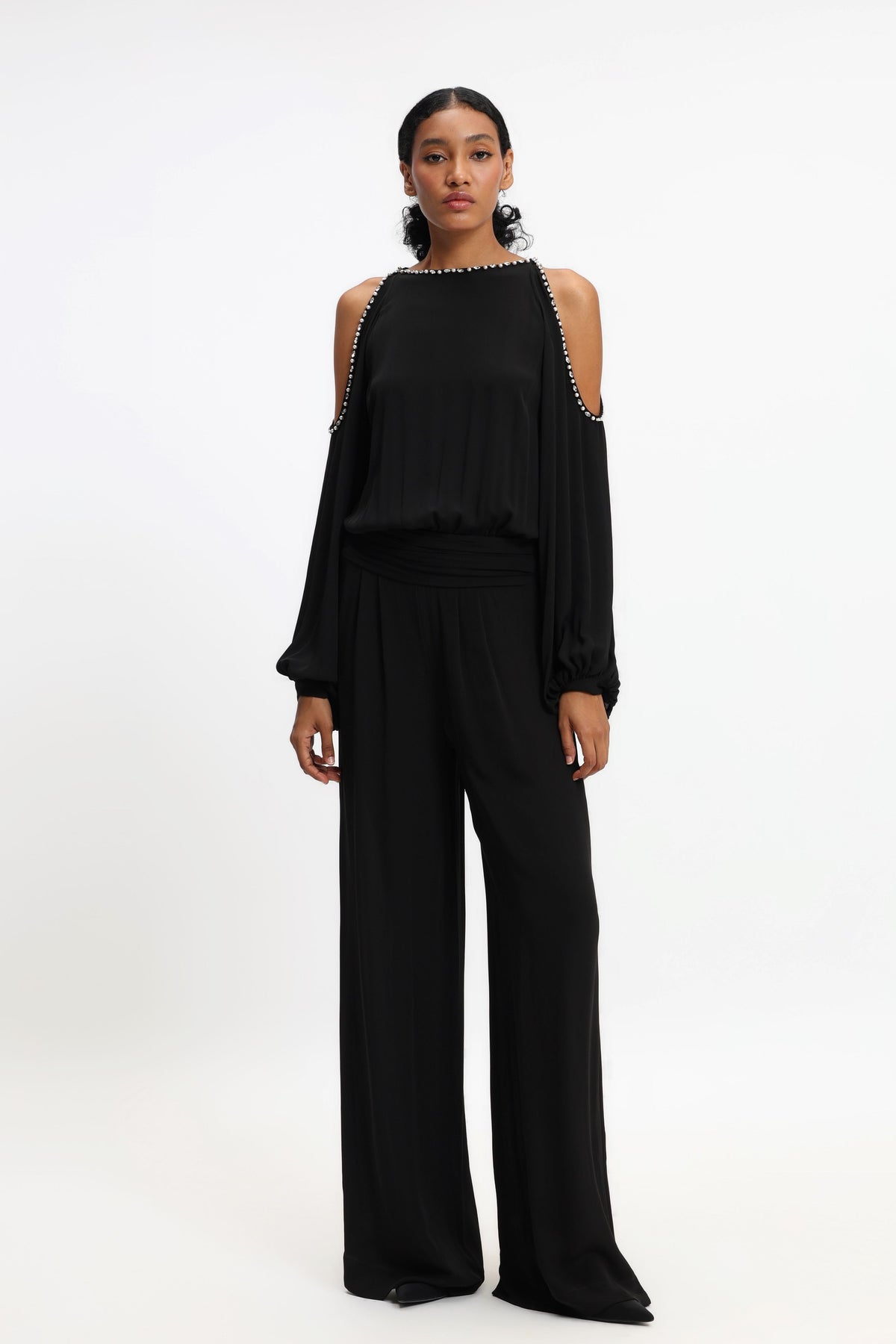 Cold Shoulder Jumpsuit