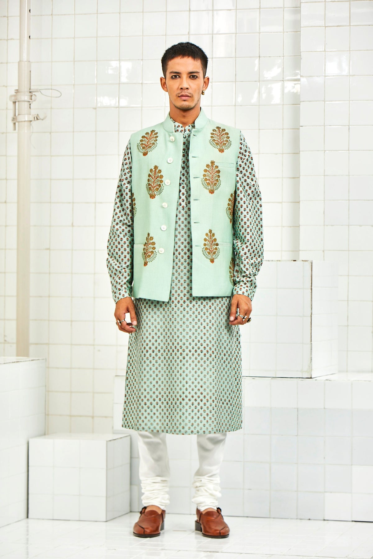 Bhoon Pintuck Nehru Jacket