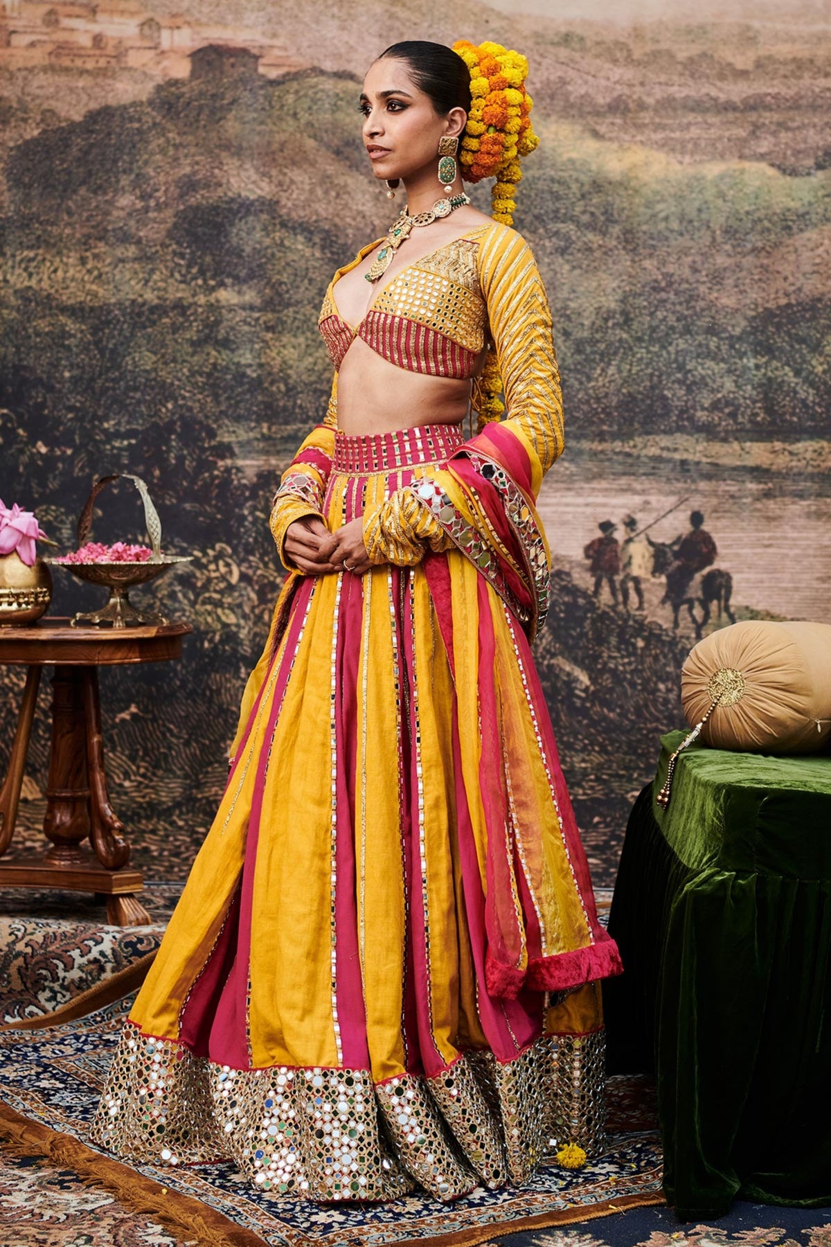 Padma Peet Lehenga Set