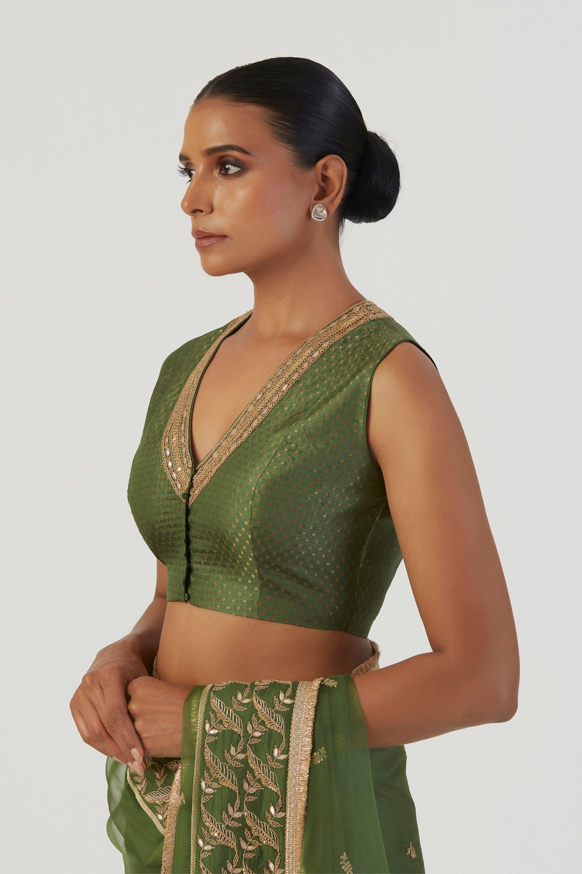 Parineeta Green Blouse