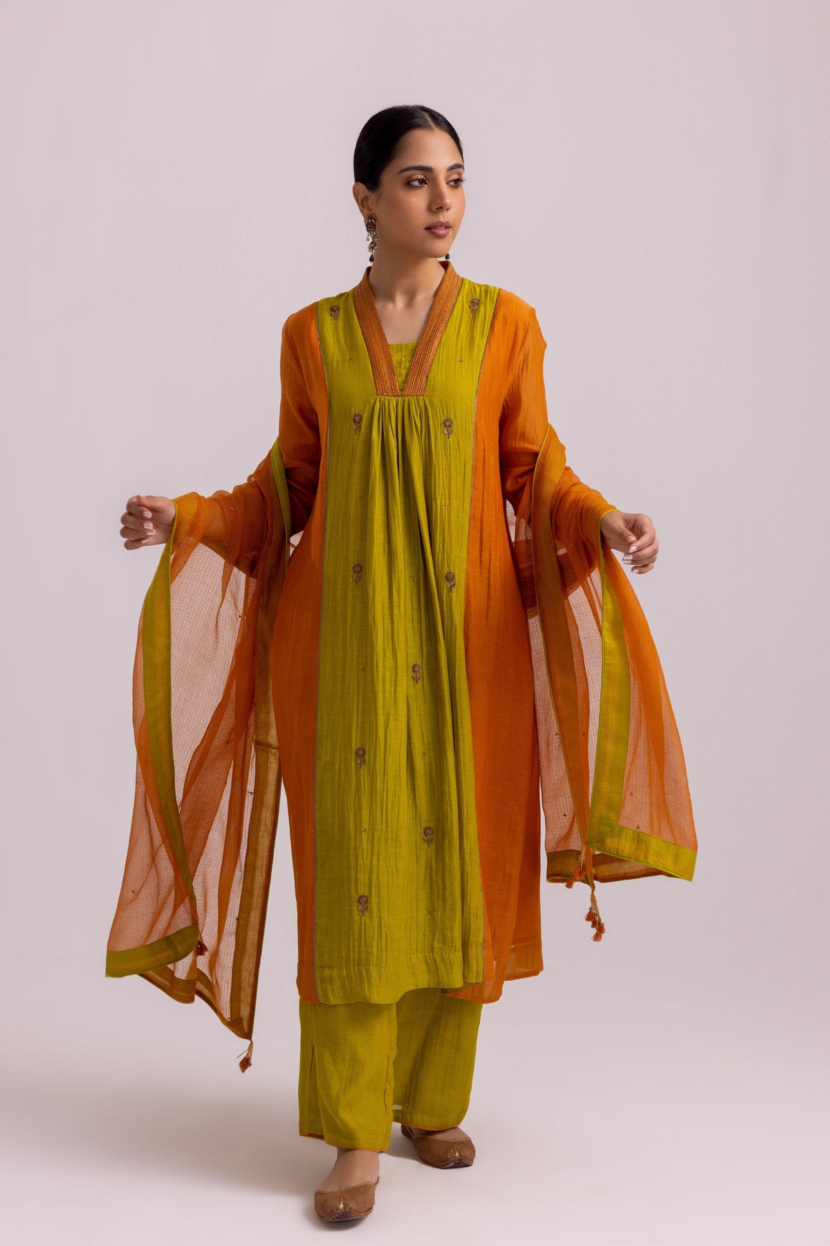 Megha Green Kurta Set