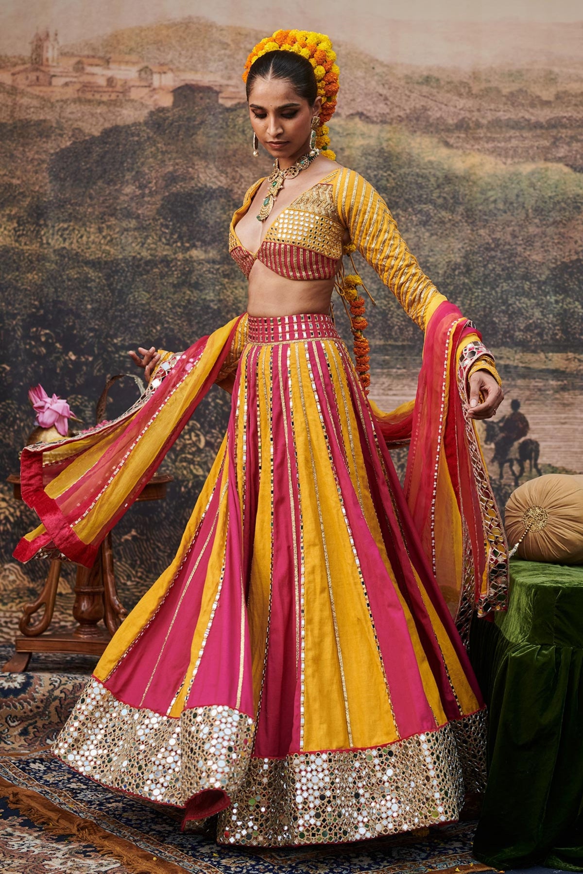 Padma Peet Lehenga Set