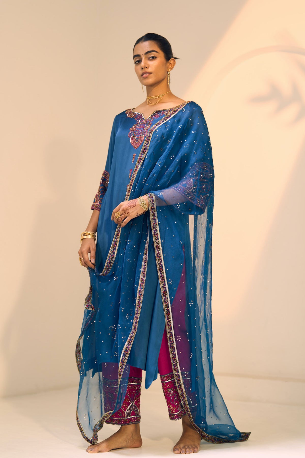 Blue Taara Dupatta