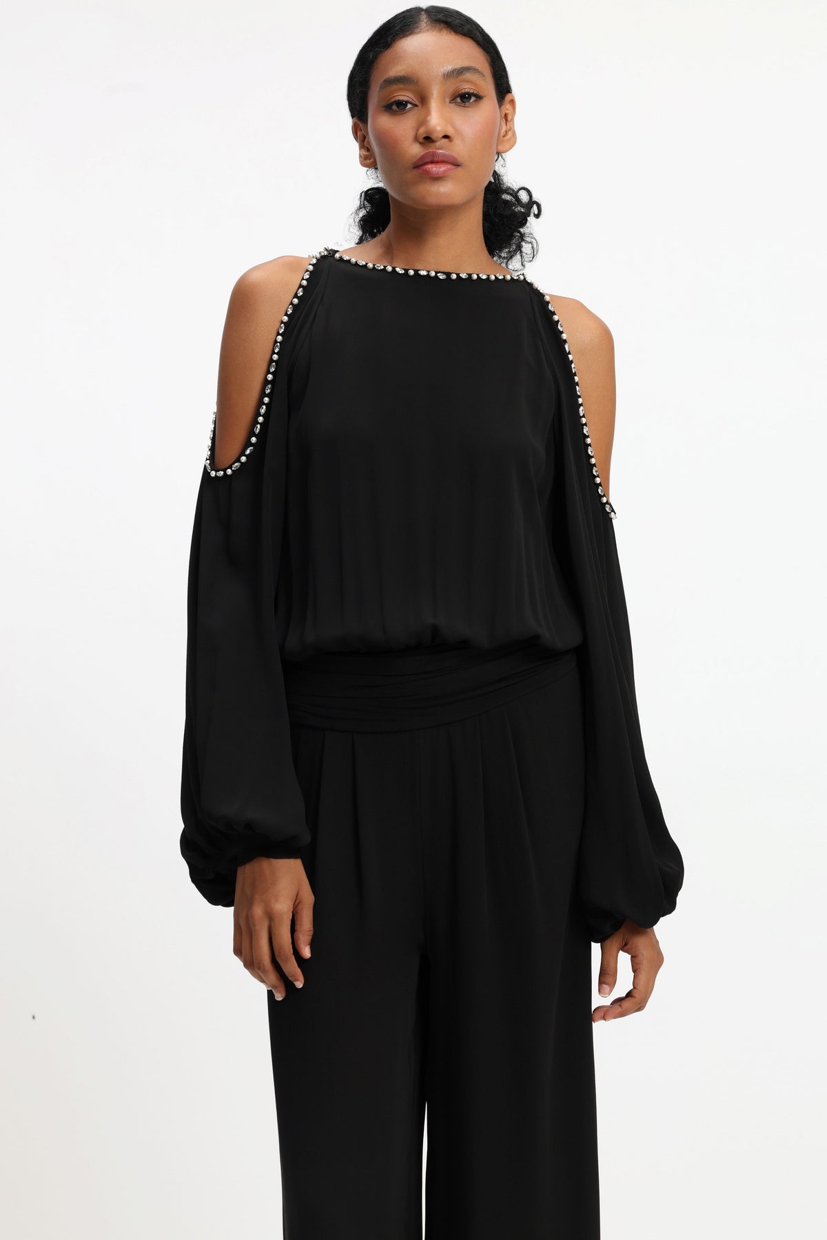 Cold Shoulder Jumpsuit