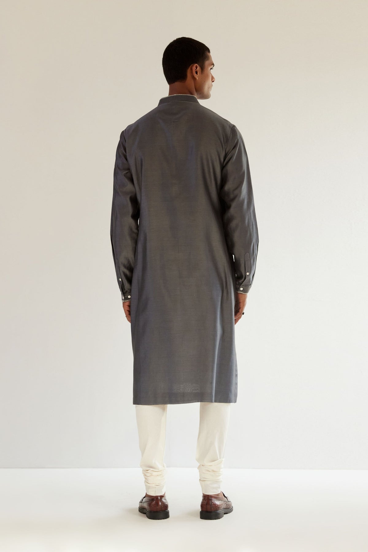 Linear Scattered Hand Embroidered Kurta Set