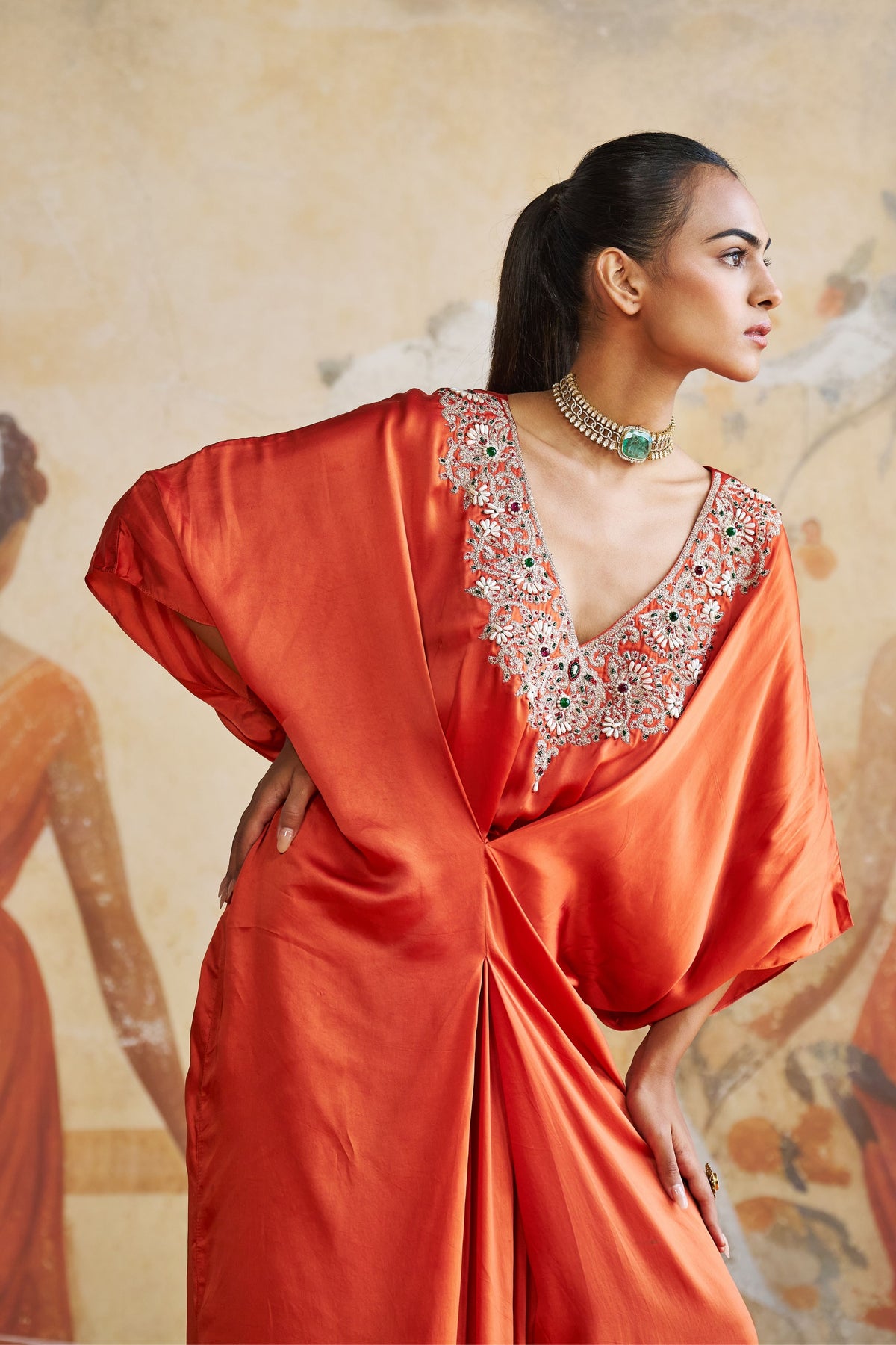 Jewelled Flowy Kaftan