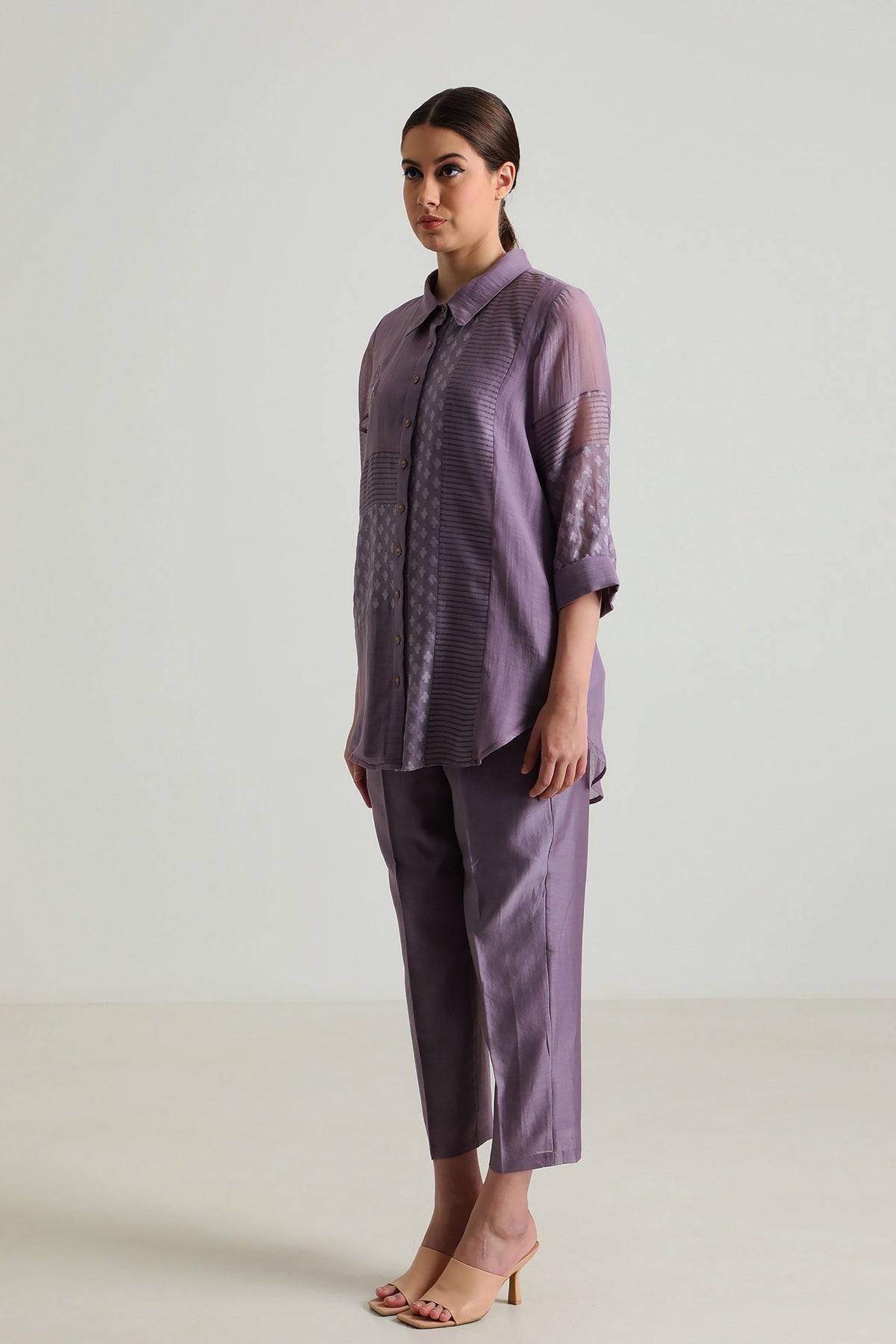 Mauve Shirt and Pant Set