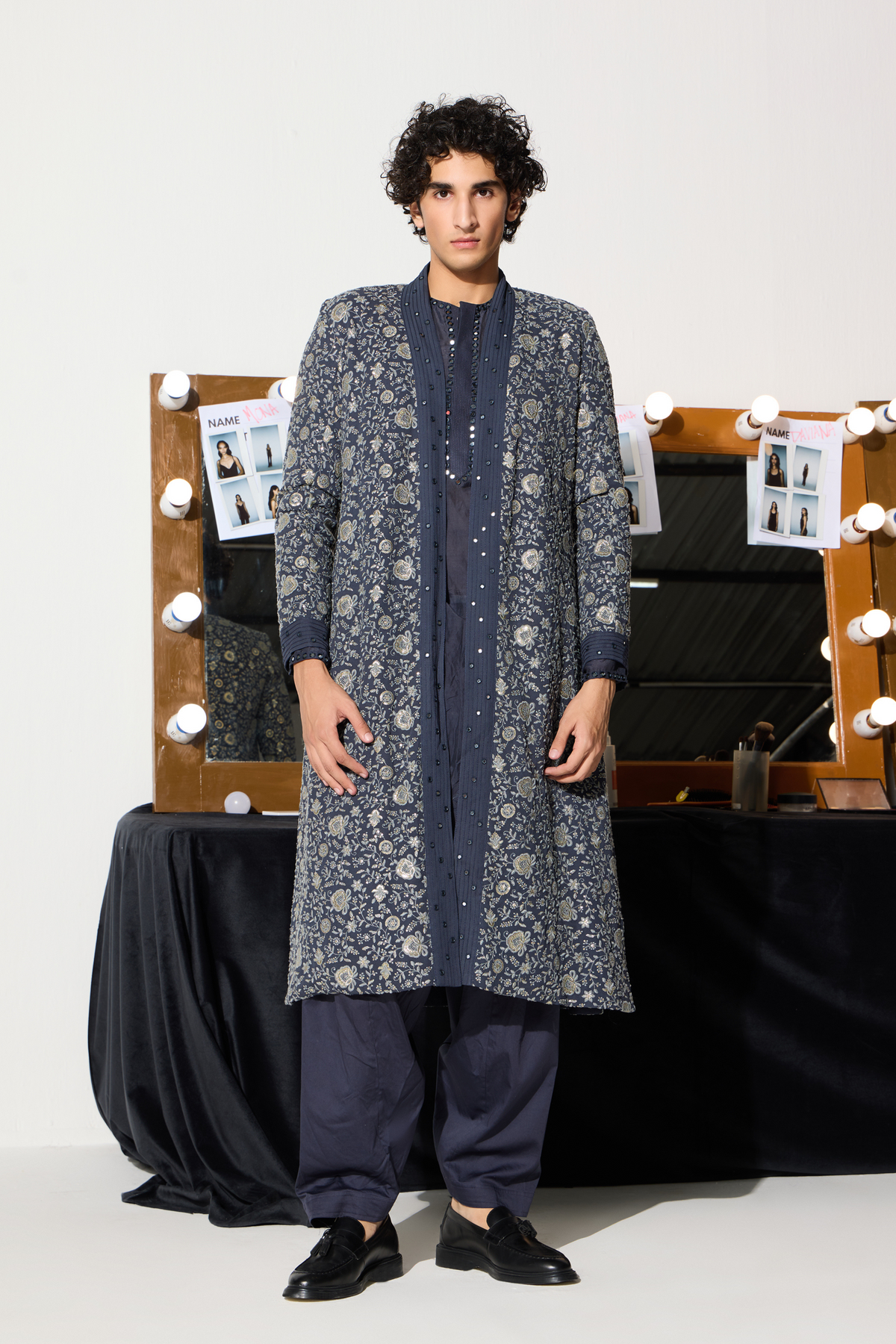 Looshish Long Overlay Kurta