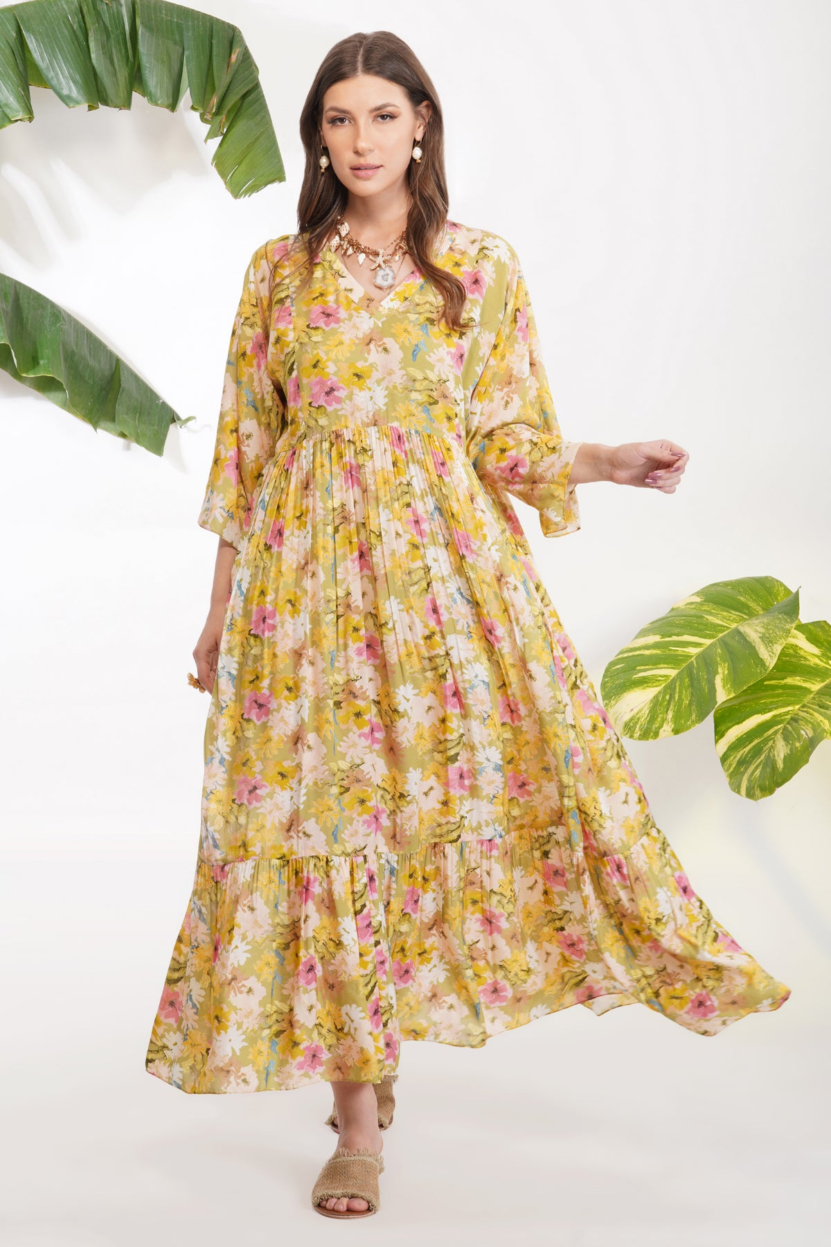 Summer Print Maxi Dress